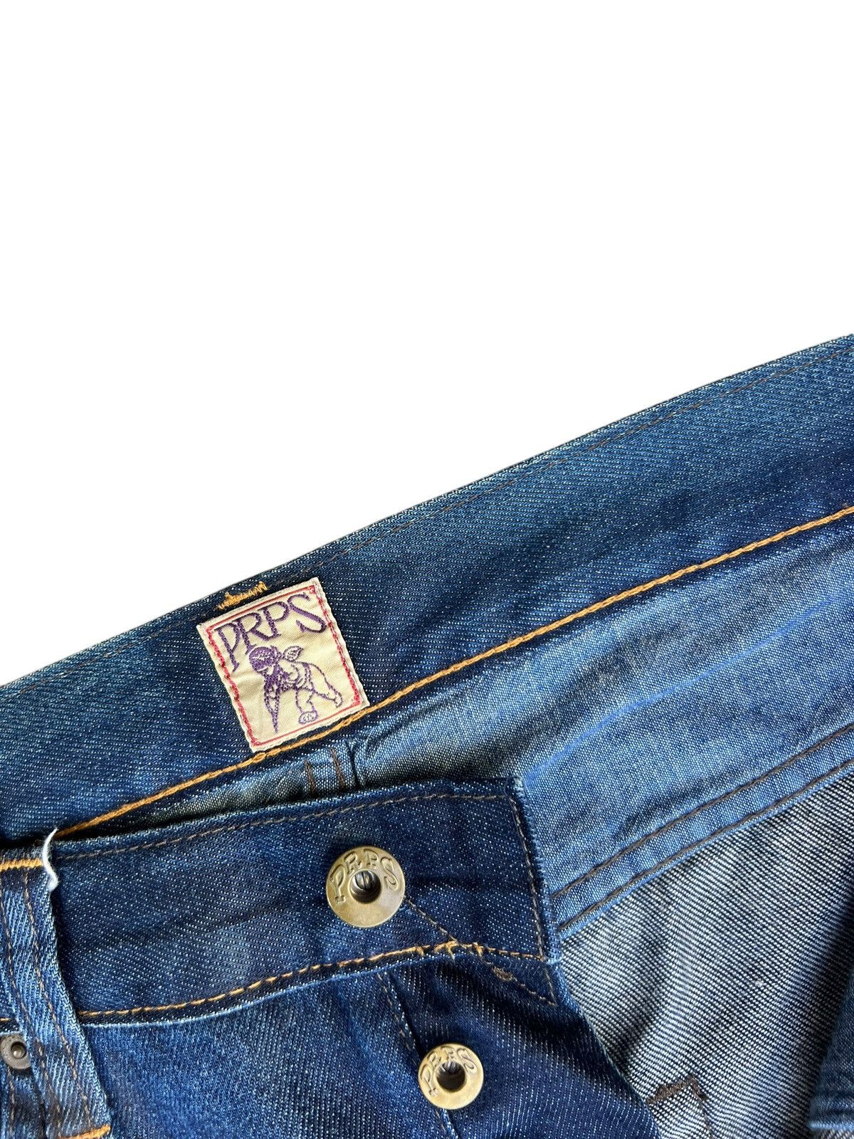 Prps PRPS Barracuda Waxed Denim Slim Jeans Size US 30 / EU 46 - 6 Thumbnail