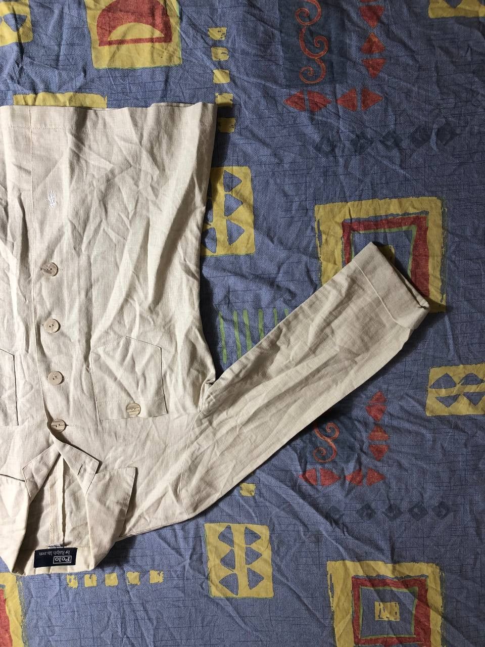 Polo Ralph Lauren × Vintage Polo Ralph Lauren Western Leather Jacket White Size M / US 6-8 / IT 42-44 - 8 Thumbnail
