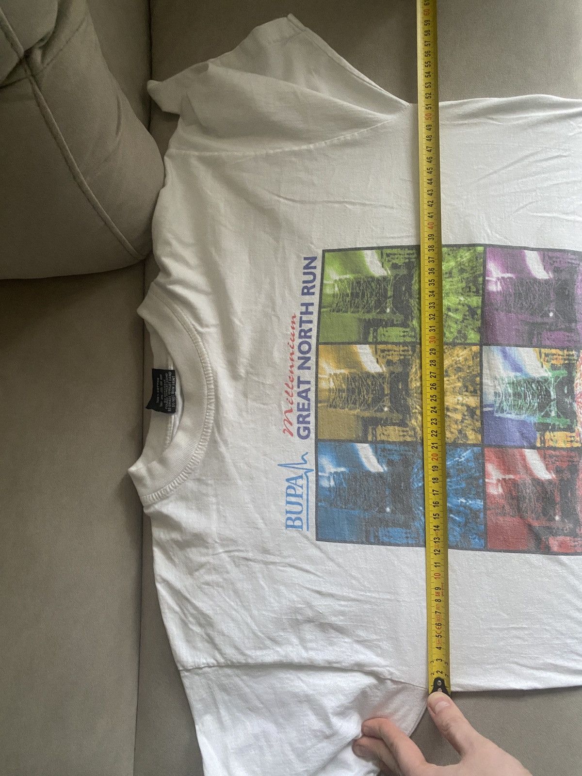 Vintage Vintage Bupa rare Great North Run Series t- shirt Size US M / EU 48-50 / 2 - 11 Thumbnail