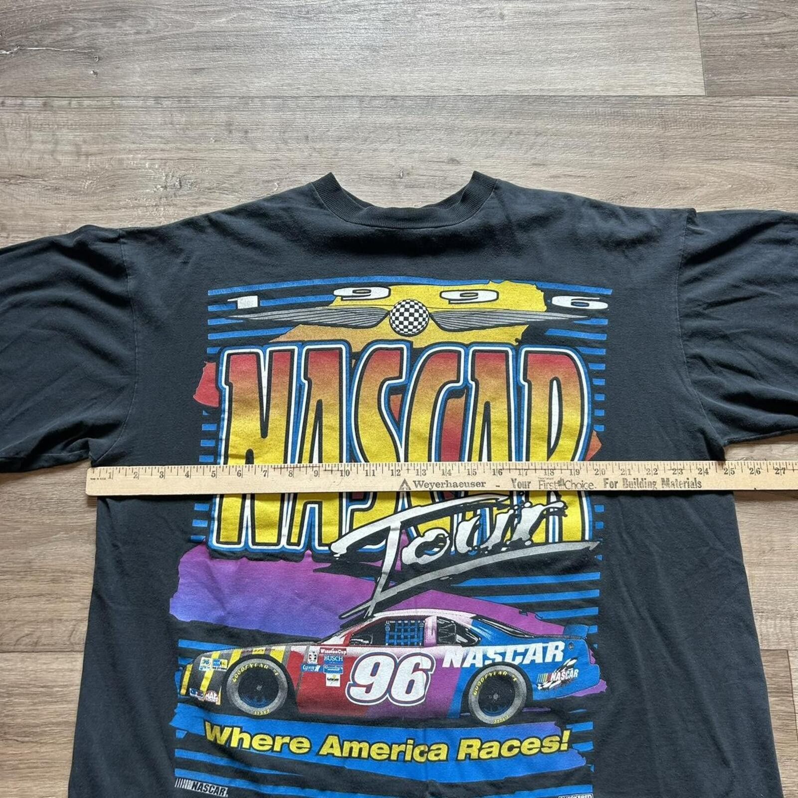NASCAR Vintage 1996 Nascar Racing t shirt aop style size XL Size US XL / EU 56 / 4 - 6 Thumbnail