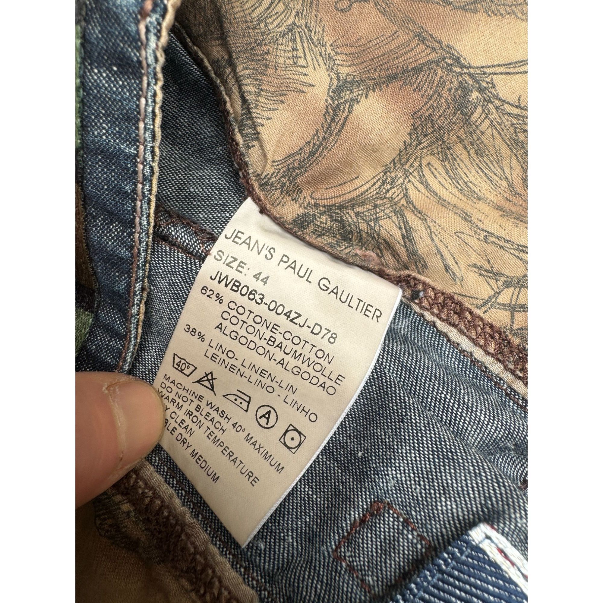 Jean Paul Gaultier Denim Skirt Size 32" / US 10 / IT 46 - 4 Thumbnail