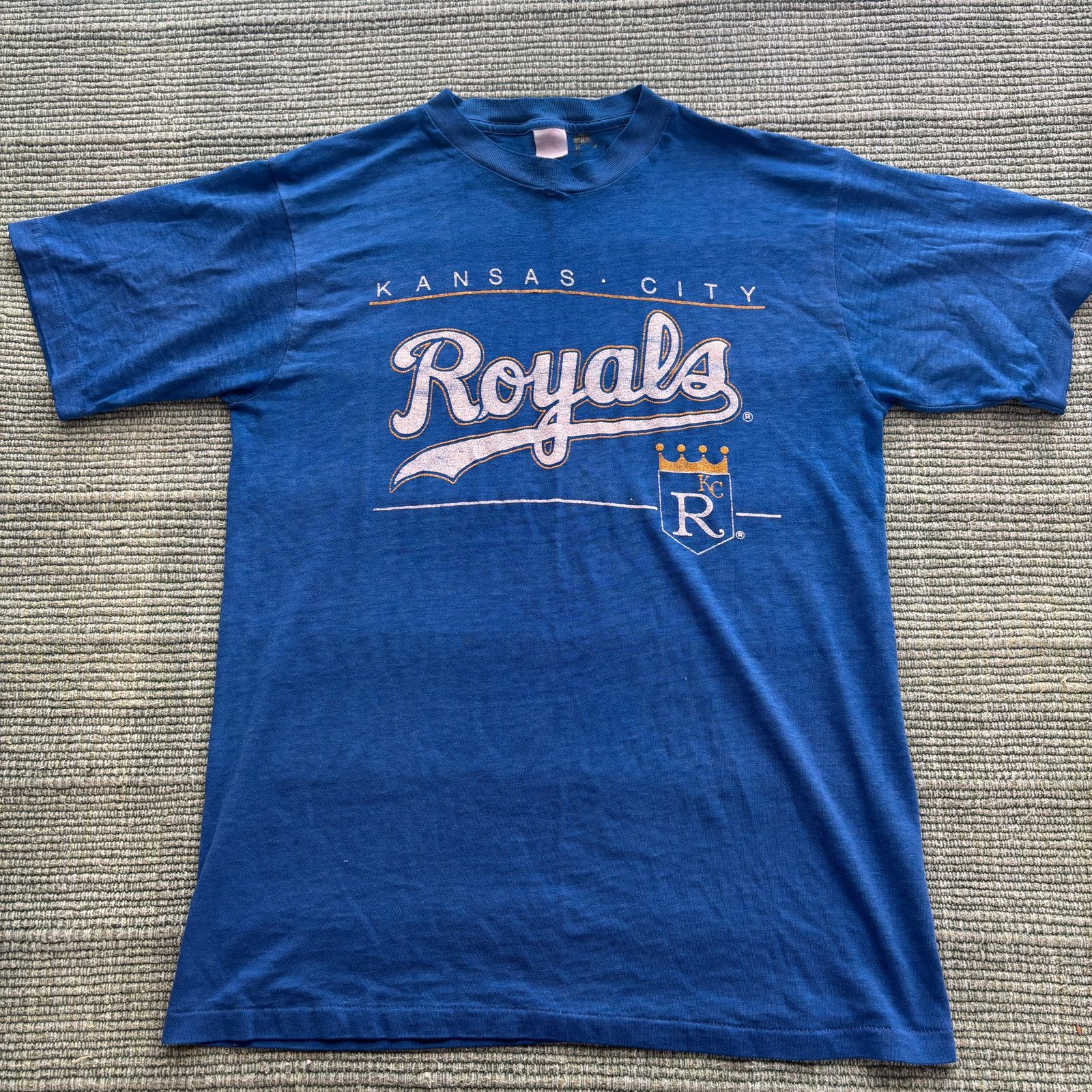 MLB × Vintage True Vintage 70s 80s Kansas City Royals Single Stitched Tee Size US L / EU 52-54 / 3 - 2 Thumbnail