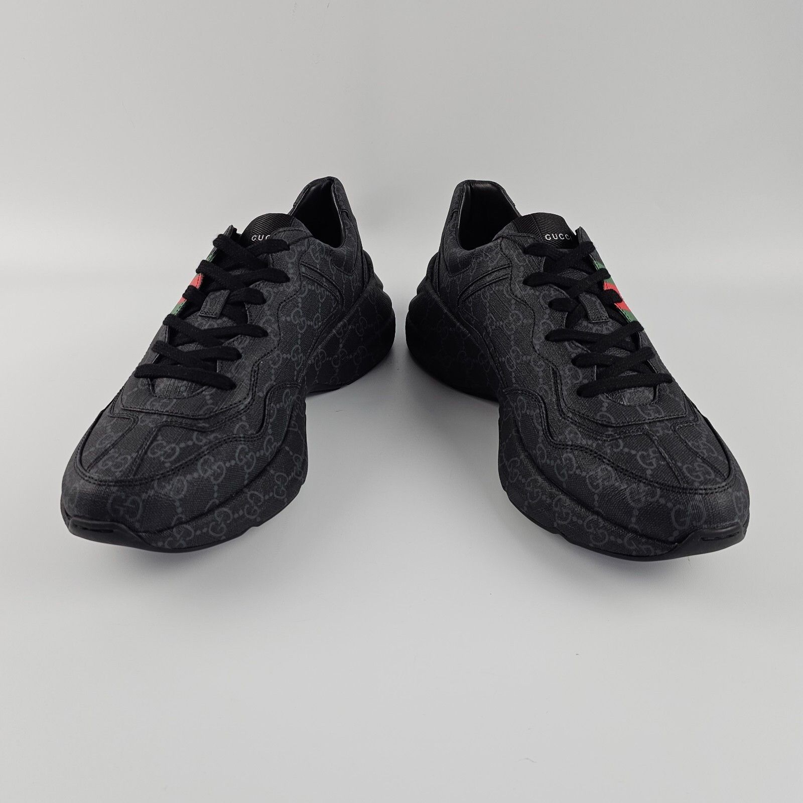Gucci GUCCI Rython Men's Black GG Canvas Sneakers New And Authenti Size US 8 / EU 41 - 6 Thumbnail