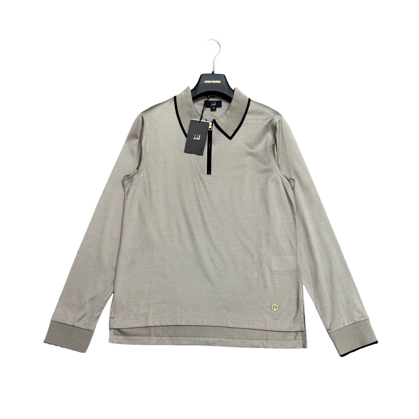 Alfred Dunhill Dunhill Cotton Knit Long Sleeve Polo Size S Size US S / EU 44-46 / 1 - 1 Thumbnail