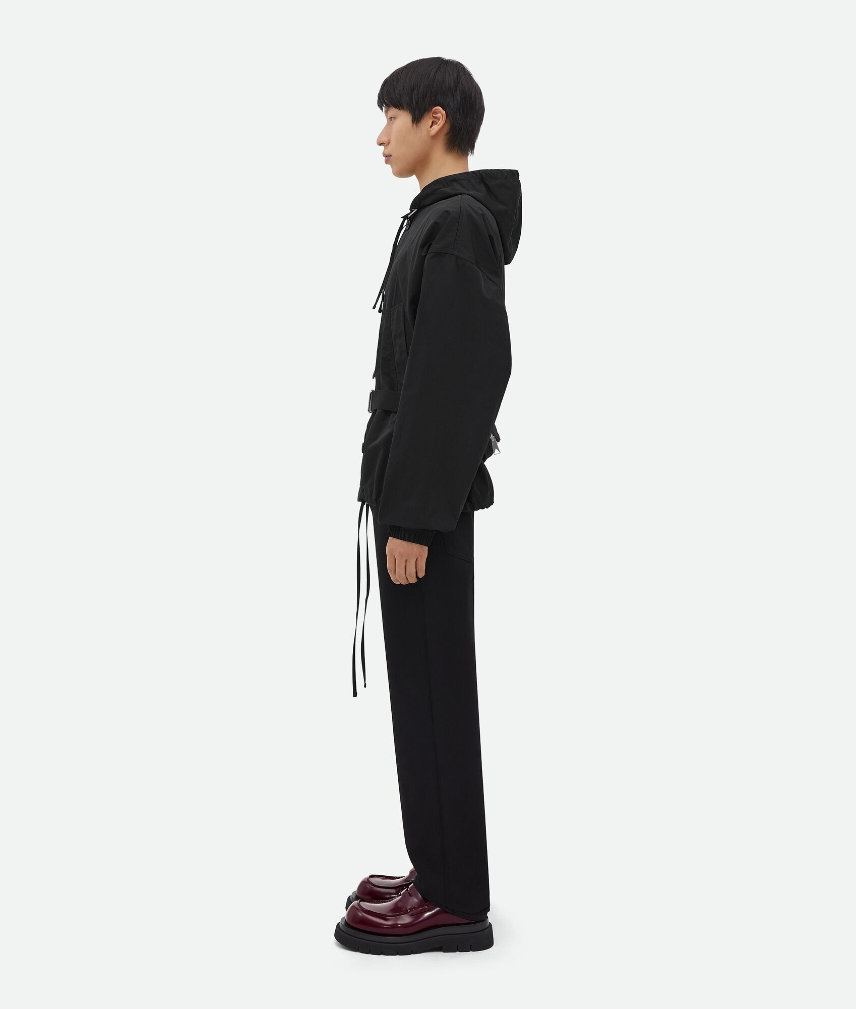 Bottega Veneta o1s1rm0925 Packable Tech Nylon Parka in Black Size US XL / EU 56 / 4 - 2 Thumbnail