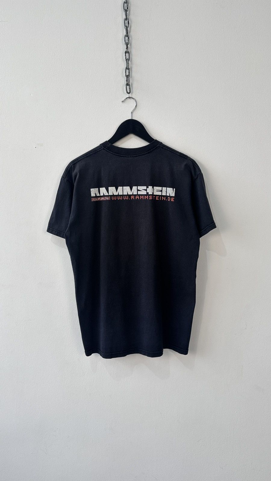 Other Rammstein Logo Fire Graphic T-Shirt Y2K Band Merch Faded L Size US L / EU 52-54 / 3 - 8 Thumbnail