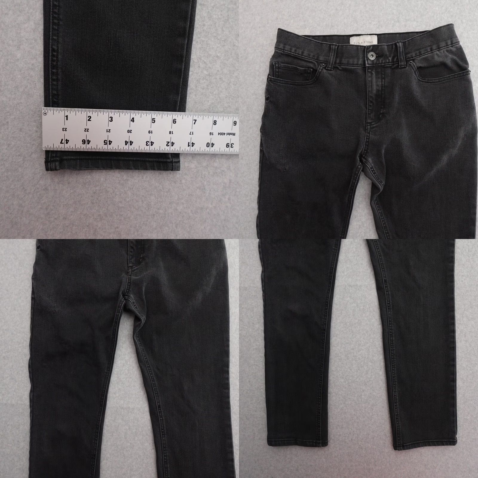 Vintage Sun + Stone Jeans Womens Size 30 Charcoal Wash Gray Tapered Fit Jeans Size 30" / US 8 / IT 44 - 8 Thumbnail