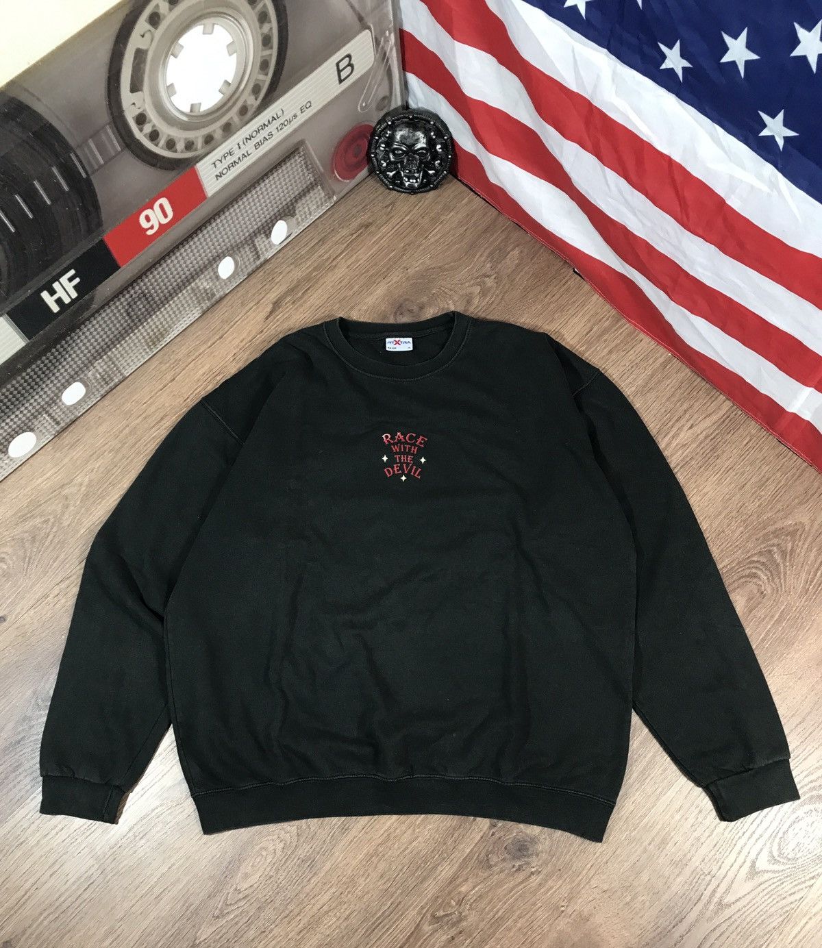 Vintage Vintage Race With The Devin Sweatshirt Size US XL / EU 56 / 4 - 2 Thumbnail