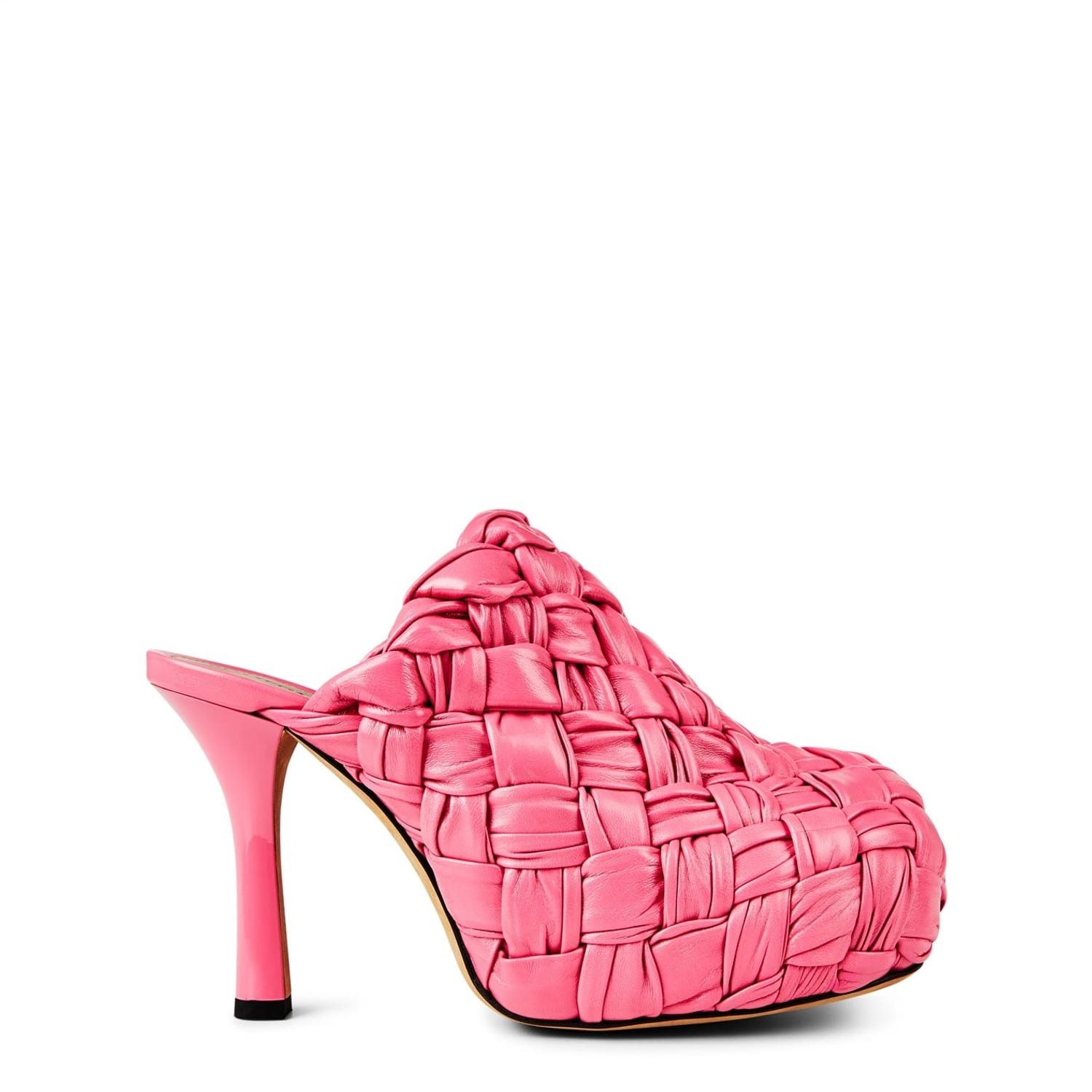 Bottega Veneta Bottega Veneta High Heel Stiletto Mules in Pink Size US 5.5 / IT 35.5 - 1 Thumbnail