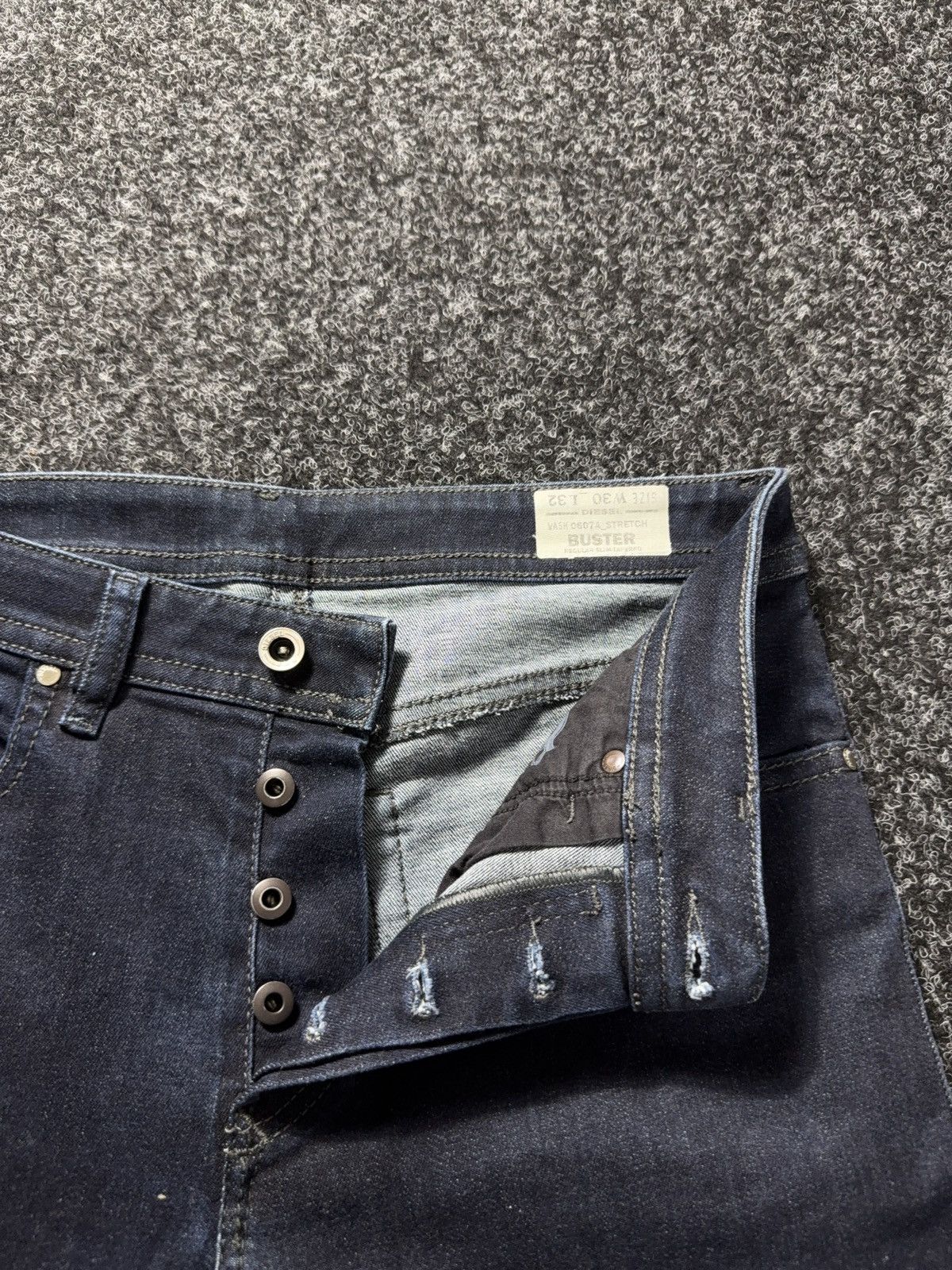Diesel Luxury Diesel Italy Buster Dark Wash Slim Tapered Jeans W30 Size US 30 / EU 46 - 8 Thumbnail