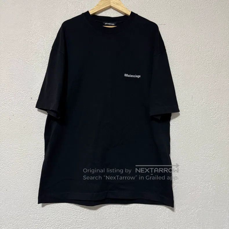 Balenciaga Balenciaga Logo Printed Short Sleeve T-Shirt Size US XS / EU 42 / 0 - 1 Thumbnail