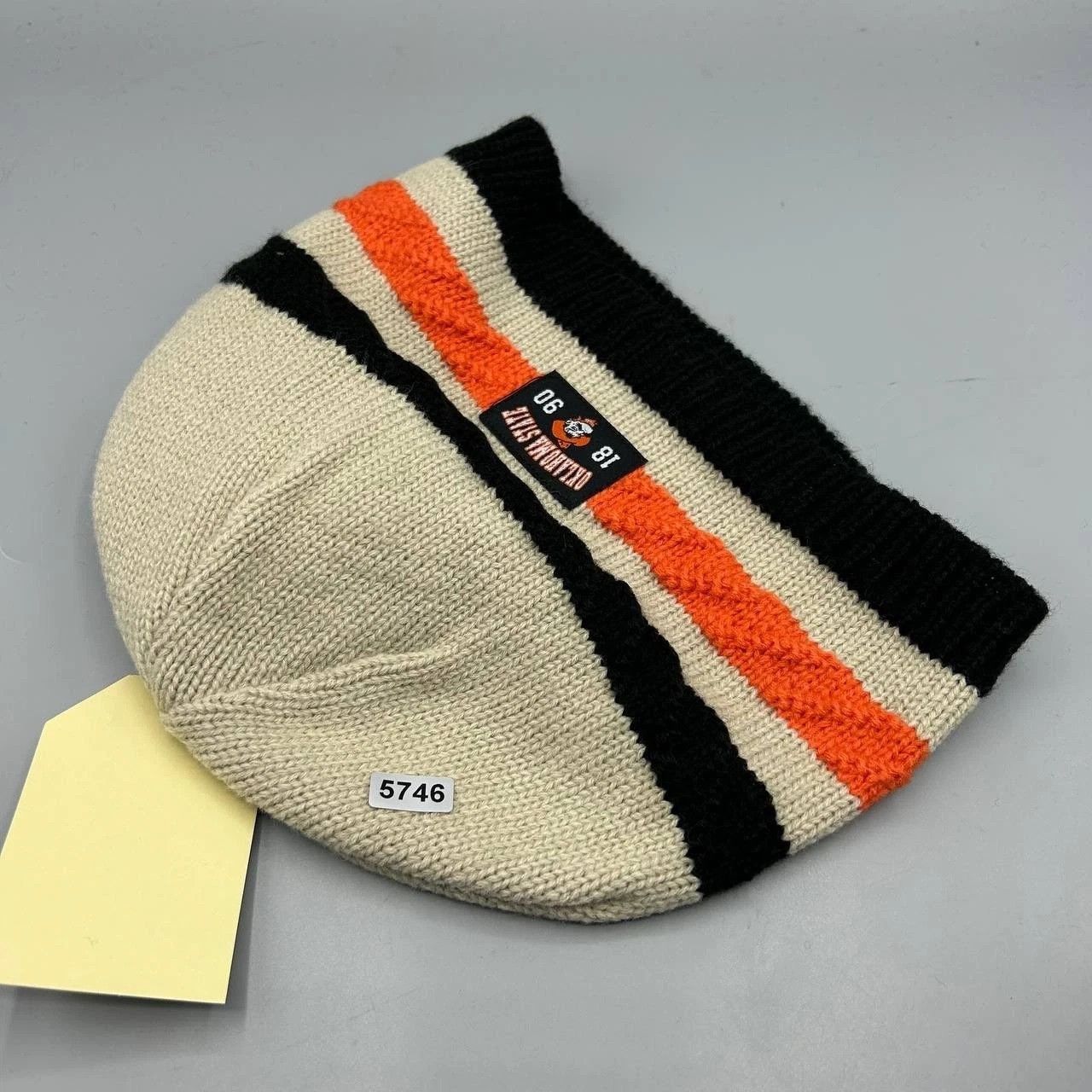 The Game Oklahoma State Cowboys Hat Men Tan Black The Game Beanie Size ONE SIZE - 7 Thumbnail