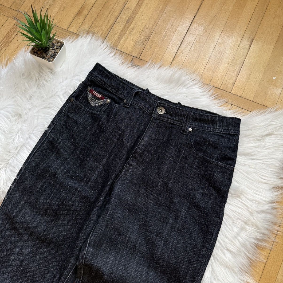 If Six Was Nine 📌 Vintage Y2K FEN Relaxed Crazy LGB style Jeans Size 30" / US 8 / IT 44 - 9 Thumbnail
