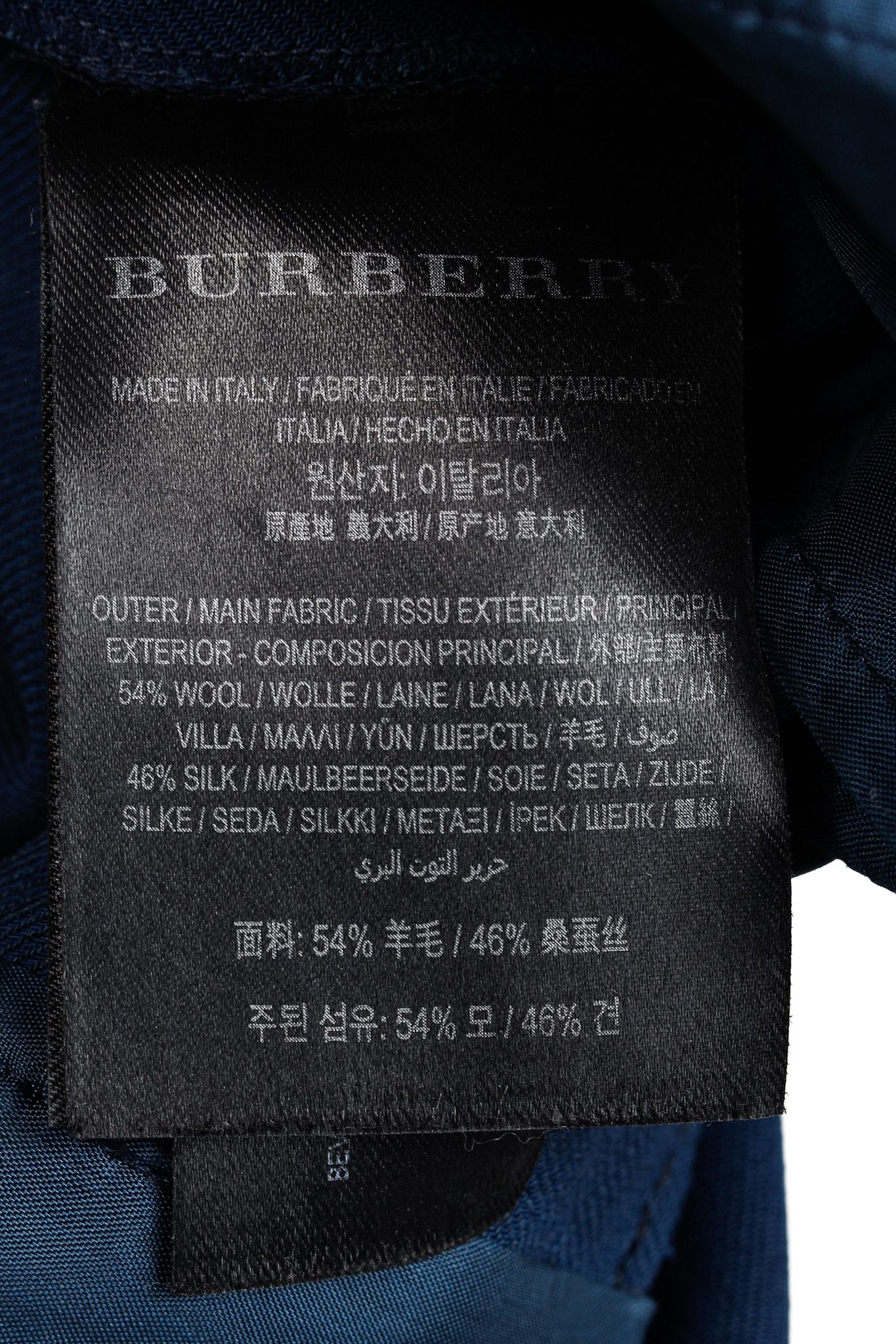 Burberry Burberry Blue Wool Silk Suiting Trousers Size 28" / US 6 / IT 42 - 9 Thumbnail