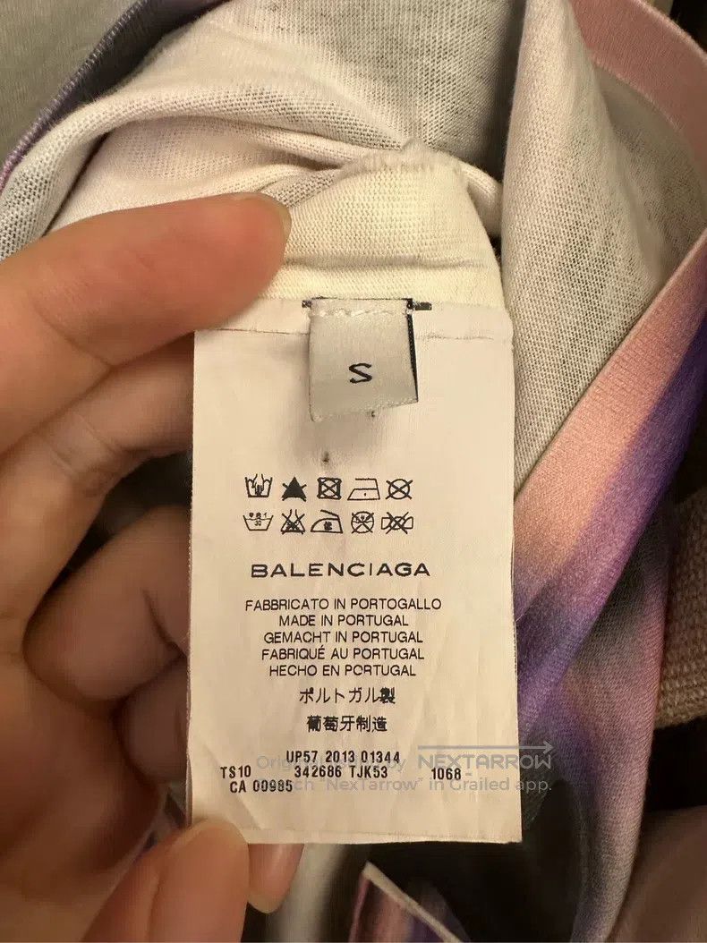 Balenciaga Balenciaga Patchwork print long-sleeved women's short-slee Size S / US 4 / IT 40 - 4 Thumbnail