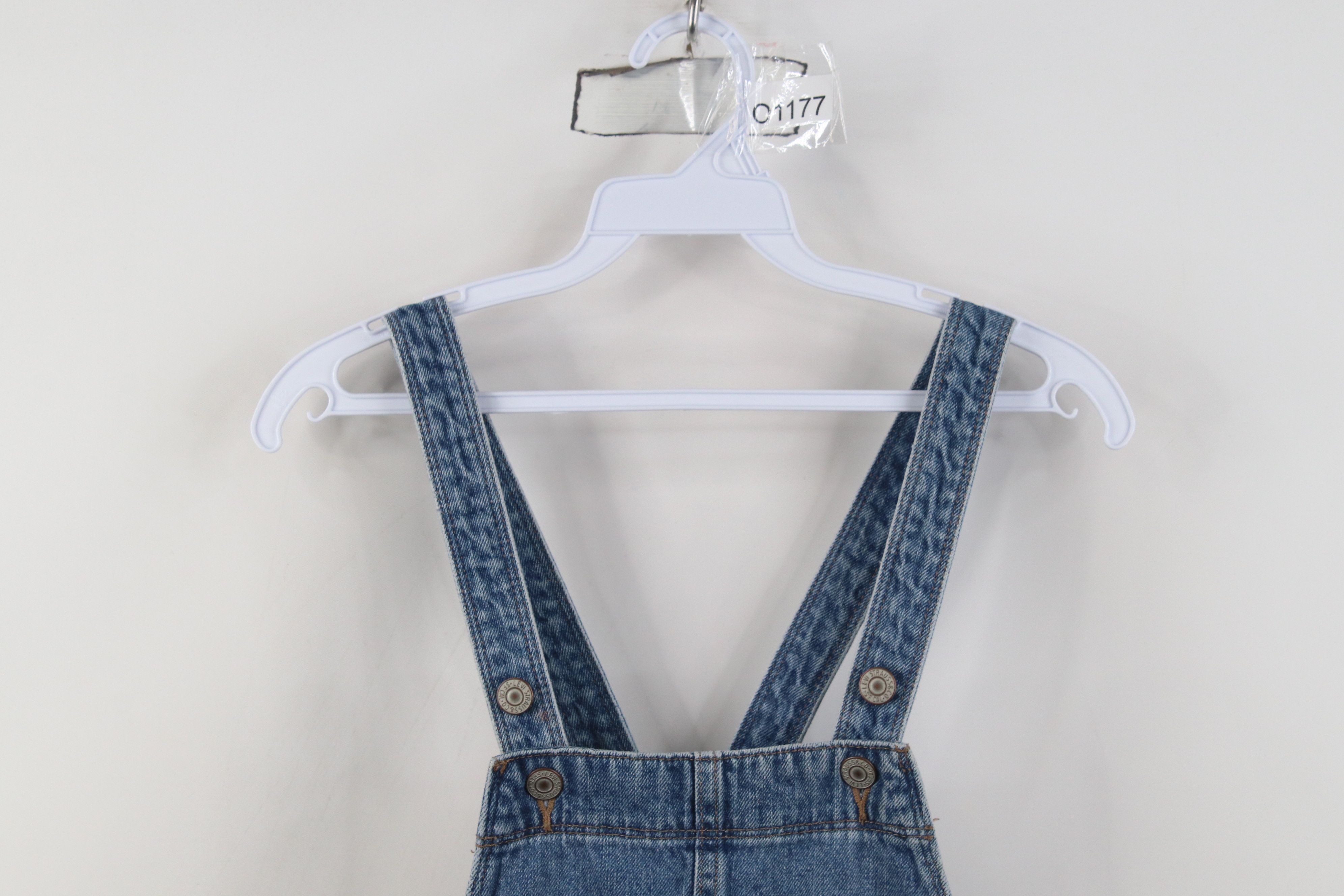 Levi's Vintage Y2K Levis Babydoll Denim Shortalls Overalls Size 27" / US 4 / IT 40 - 2 Thumbnail
