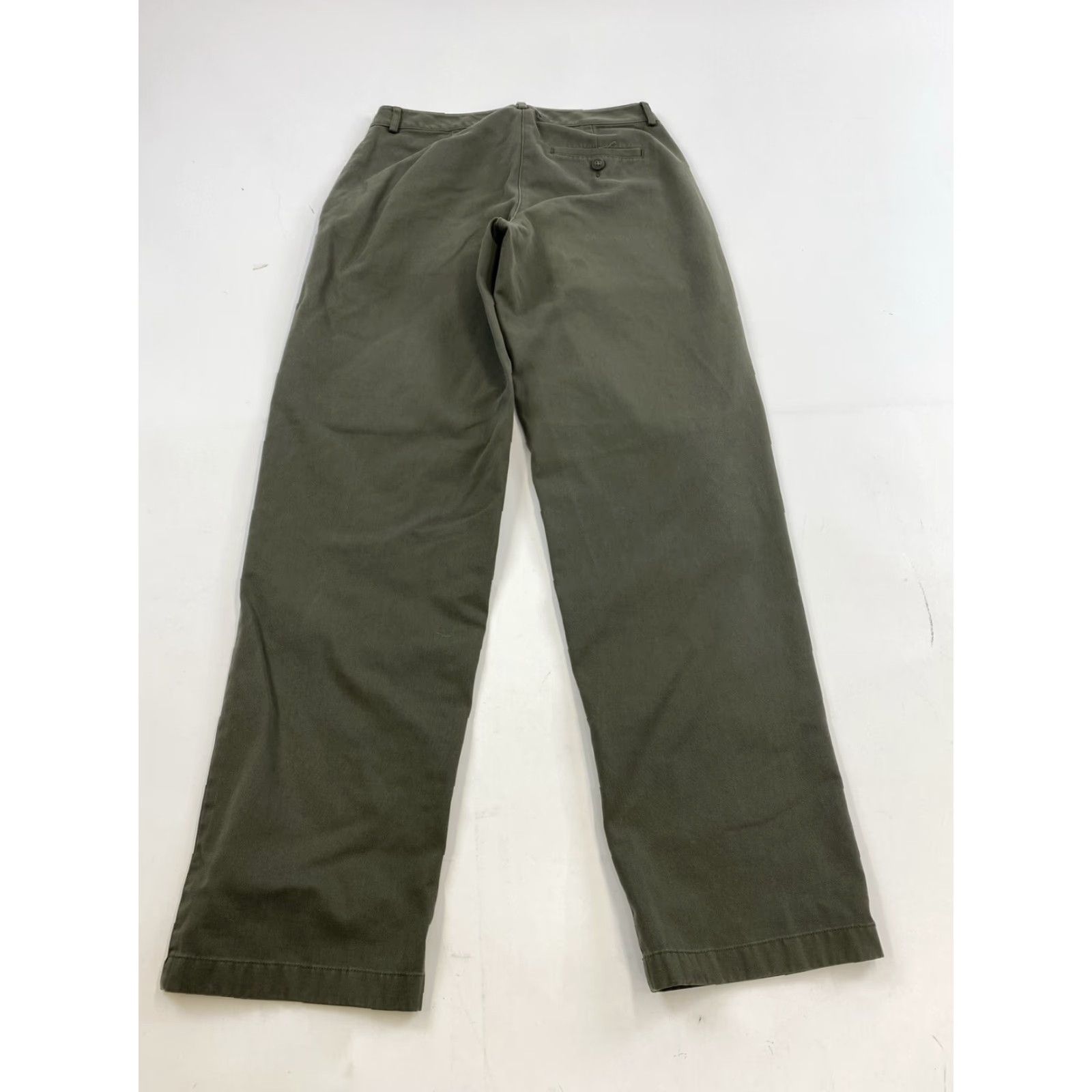 Vintage LL Bean Pants Womens 4 Tall Green Chino Size 27" / US 4 / IT 40 - 2 Thumbnail