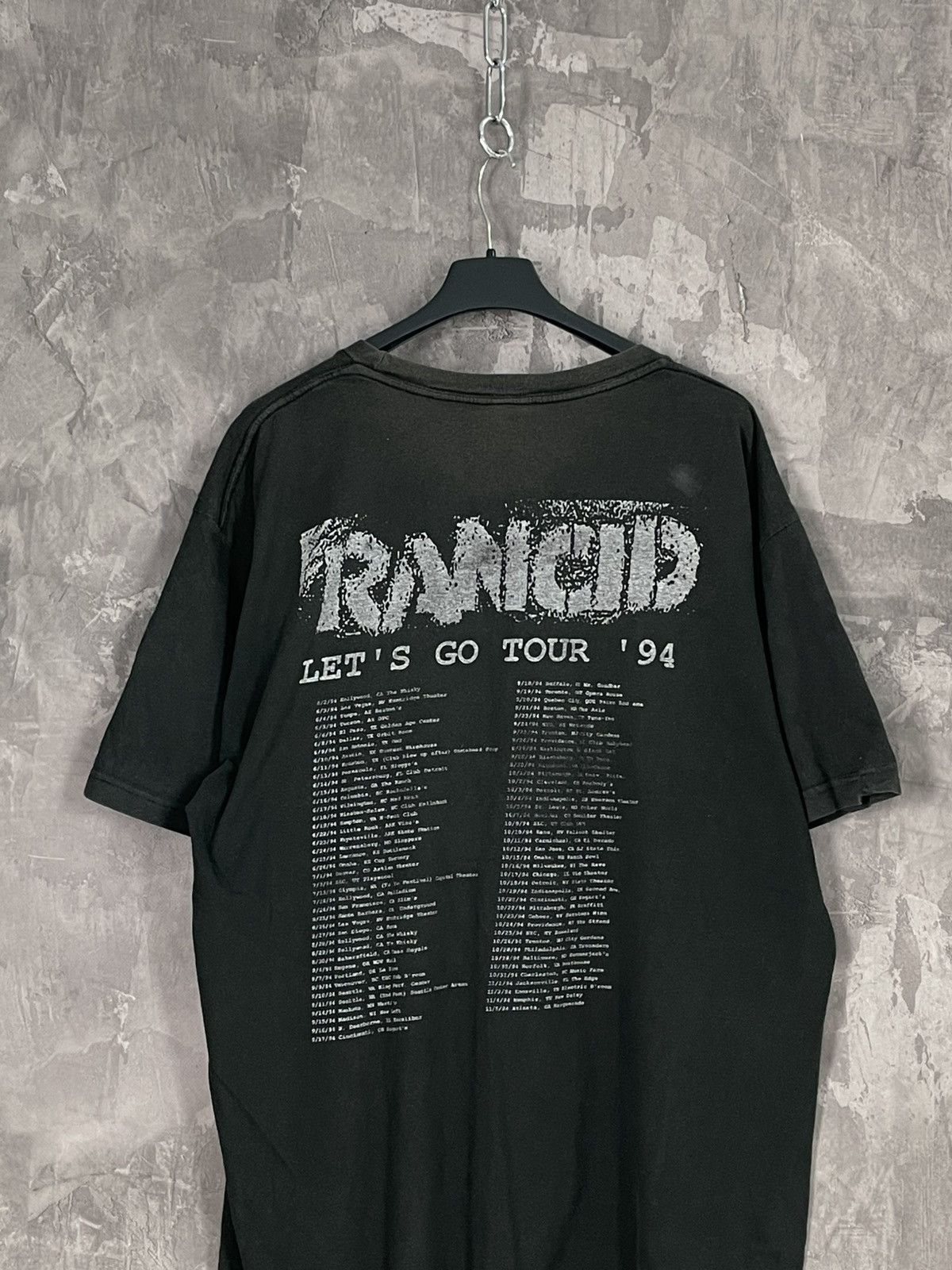 Band Tees × Vintage Vintage 1994s Rancid Punk Rock Band T-Shirt Size US L / EU 52-54 / 3 - 7 Thumbnail