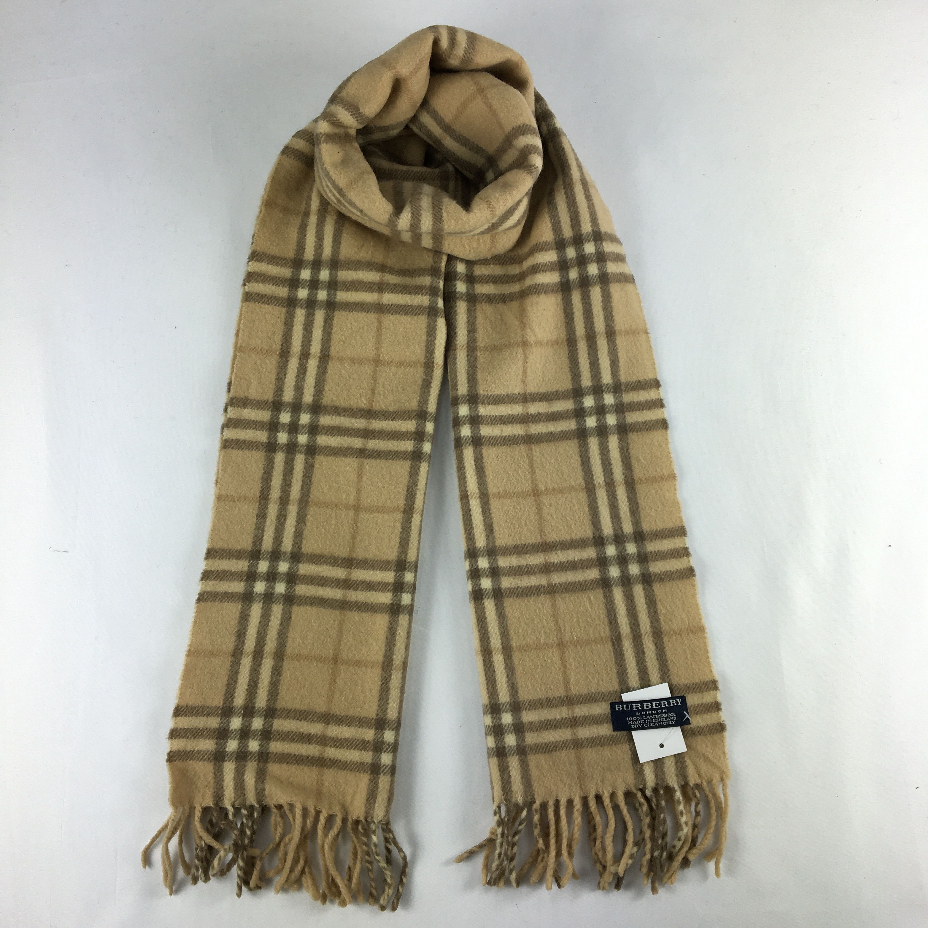 Burberry Vintage Burberry Scarf Muffler Wool Cashmere Scarves Size ONE SIZE - 1 Thumbnail