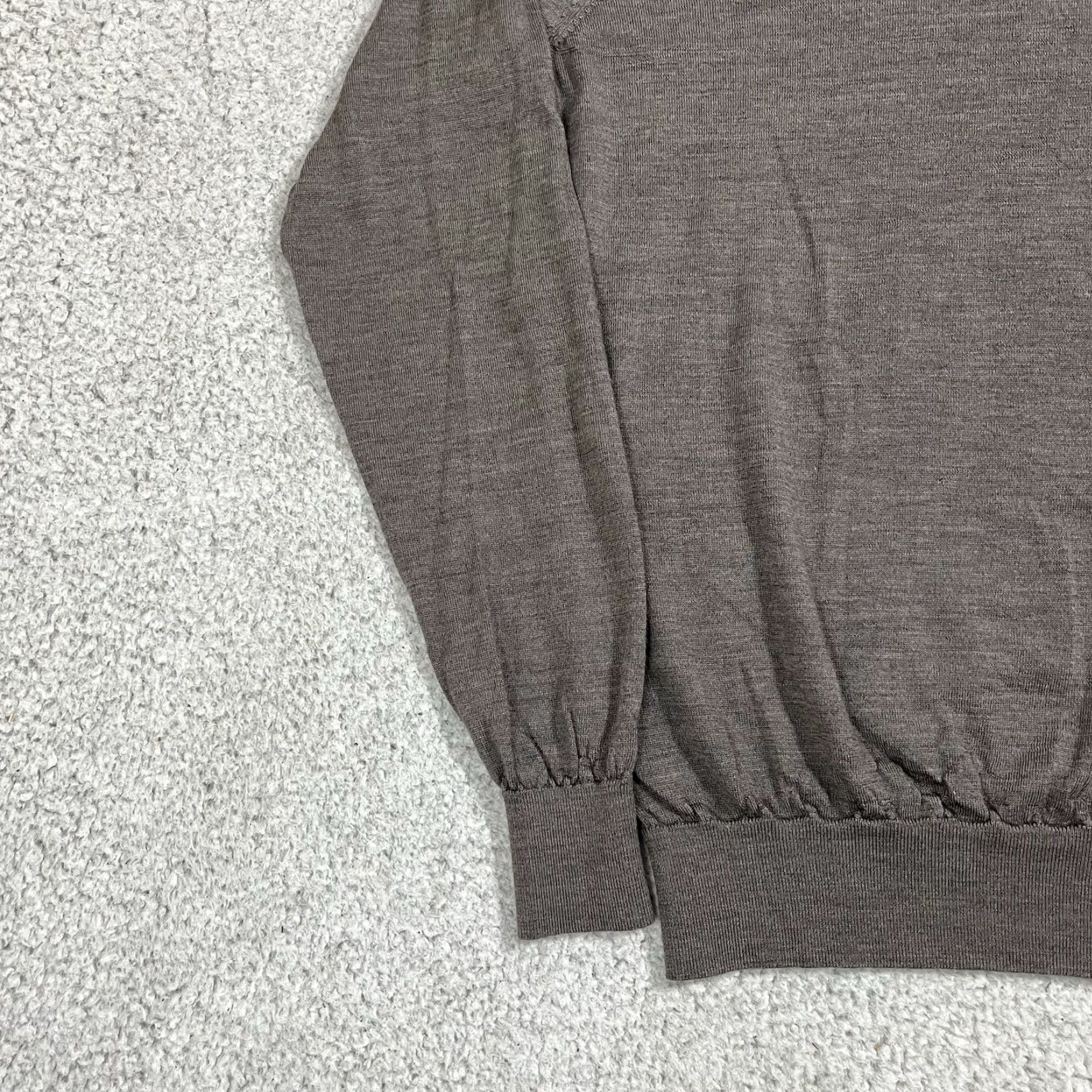 Suitsupply Suitsupply Sweater Mens M Gray Merino Wool Long Sleeve Crewneck Stretch Size US M / EU 48-50 / 2 - 7 Thumbnail