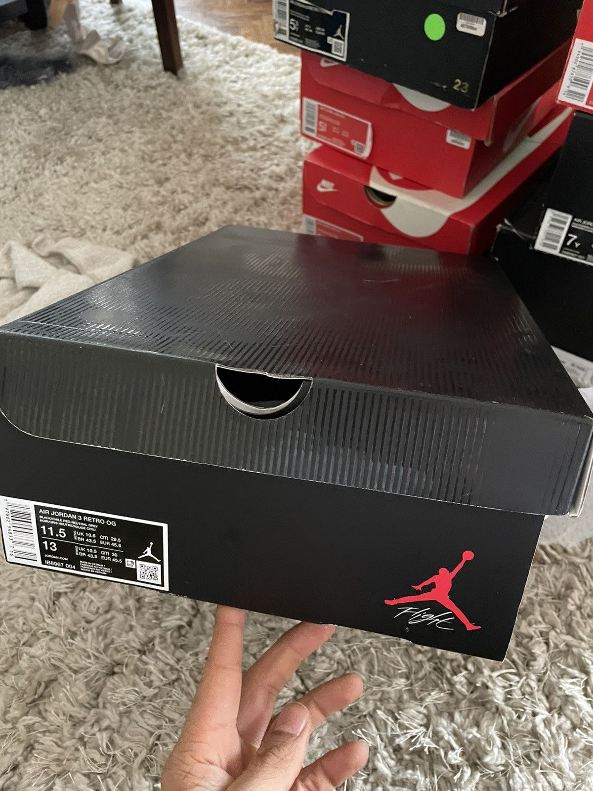 Jordan Brand Jordan 3 Rare Air Size US 11.5 / EU 44-45 - 13 Thumbnail