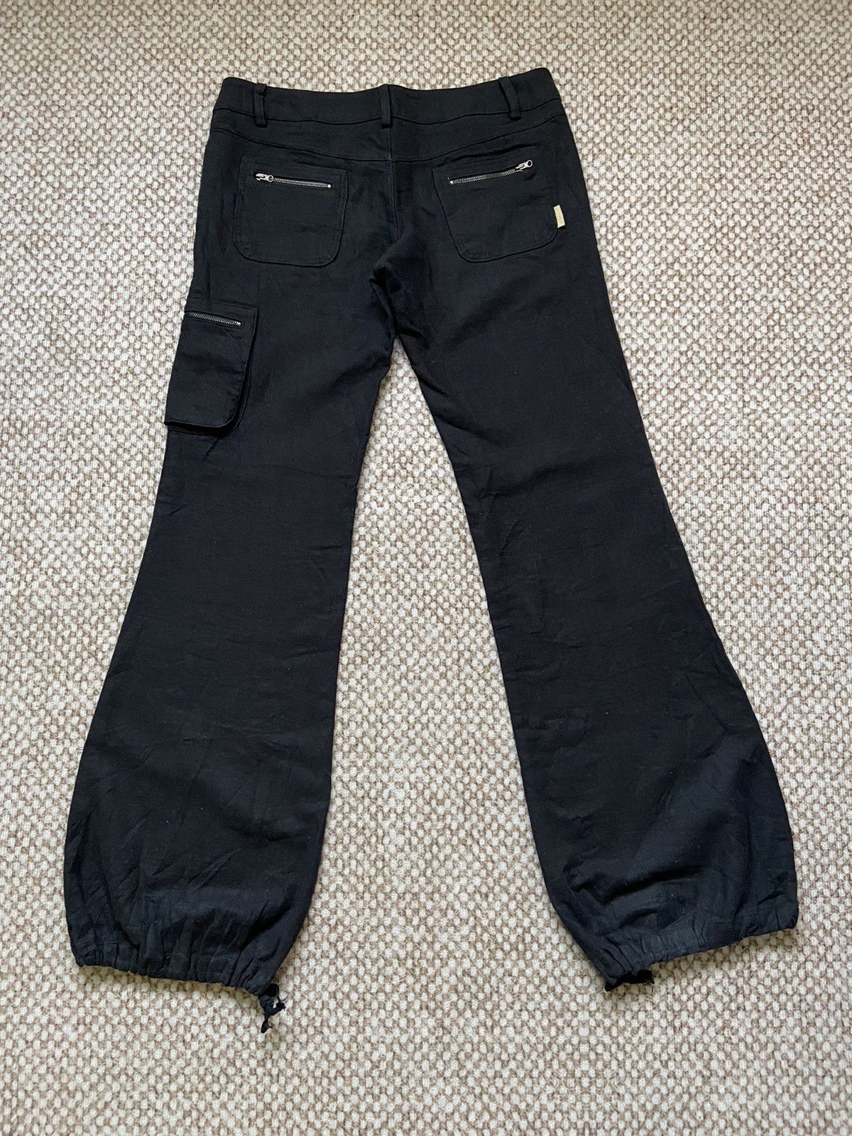 If Six Was Nine × Japanese Brand × Le Grande Bleu (L.G.B.) G.O.A GOA Flared Cargo Drawstring Pants Size 31" - 2 Thumbnail