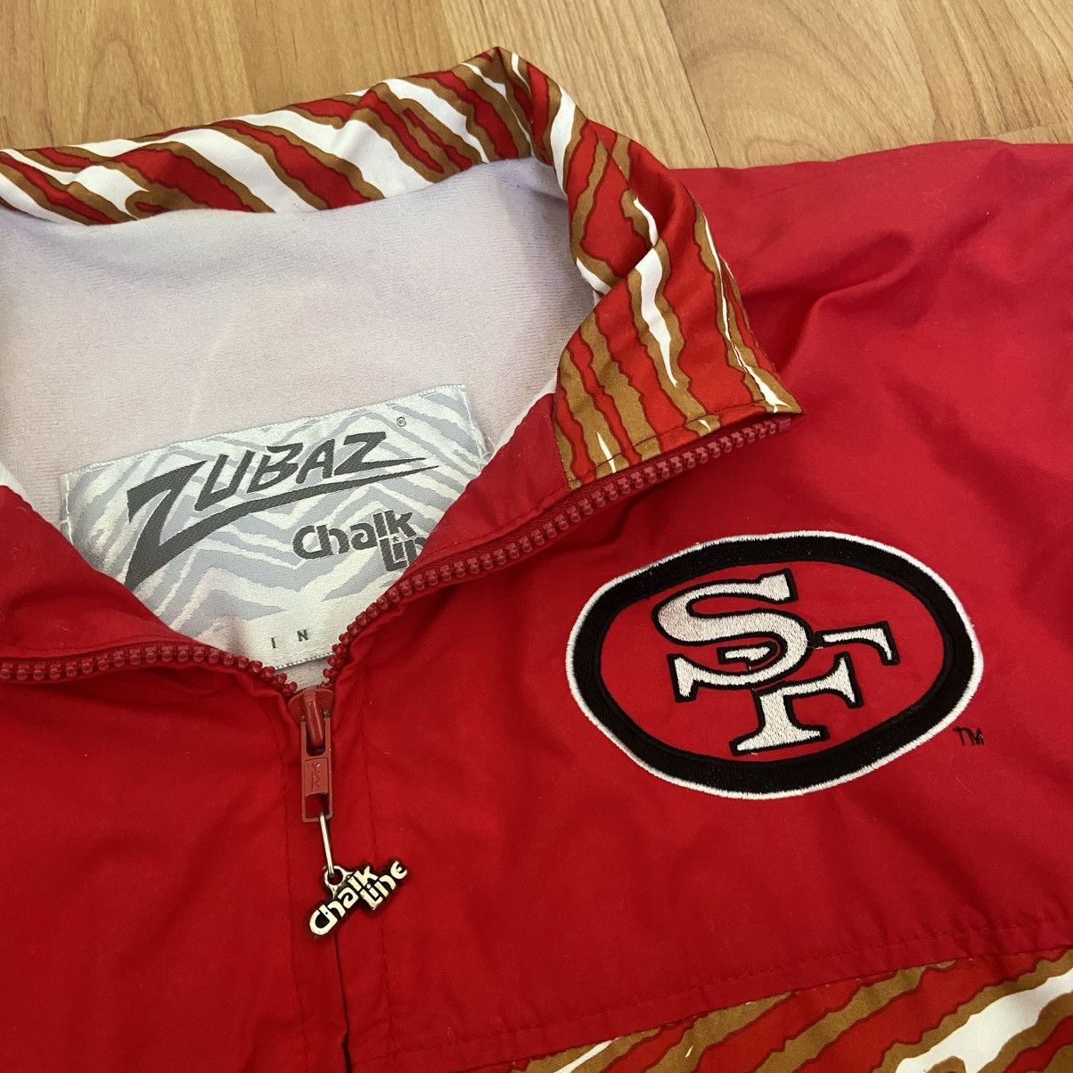 Zubaz Chalk Line Zubaz NFL San Francisco Niners Vintage 90s Jacket Size US S / EU 44-46 / 1 - 6 Thumbnail