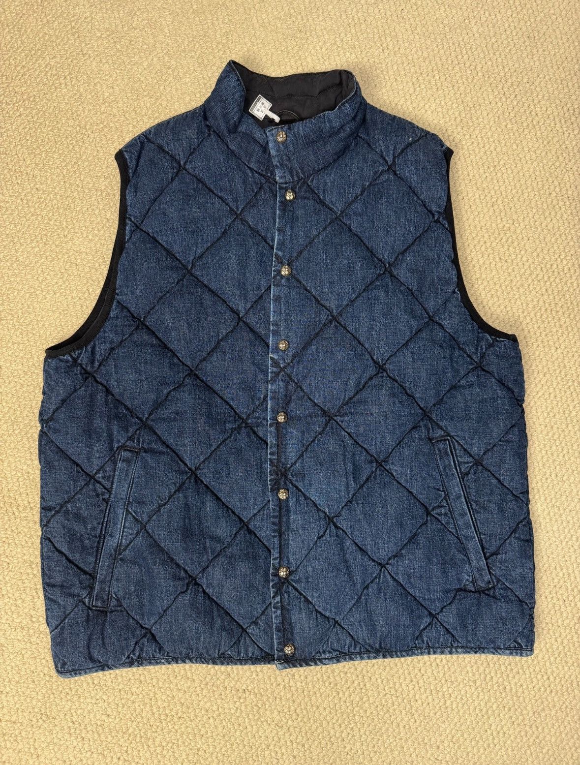 Chrome Hearts Chrome Hearts puffer denim vest Size US XL / EU 56 / 4 - 1 Thumbnail
