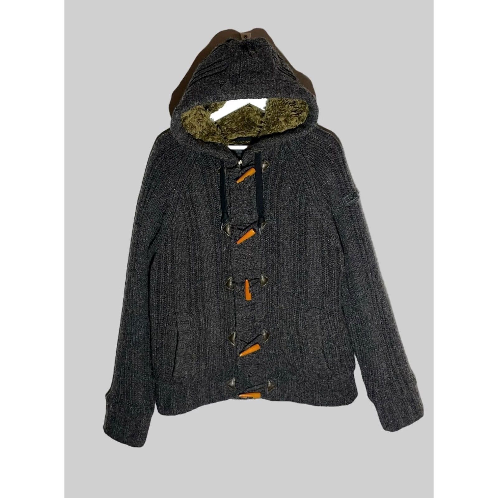 Schott VINTAGE SCHOTT USA Duffle Fireman Jacket Wool Lined Gray TGW? Size US L / EU 52-54 / 3 - 2 Thumbnail