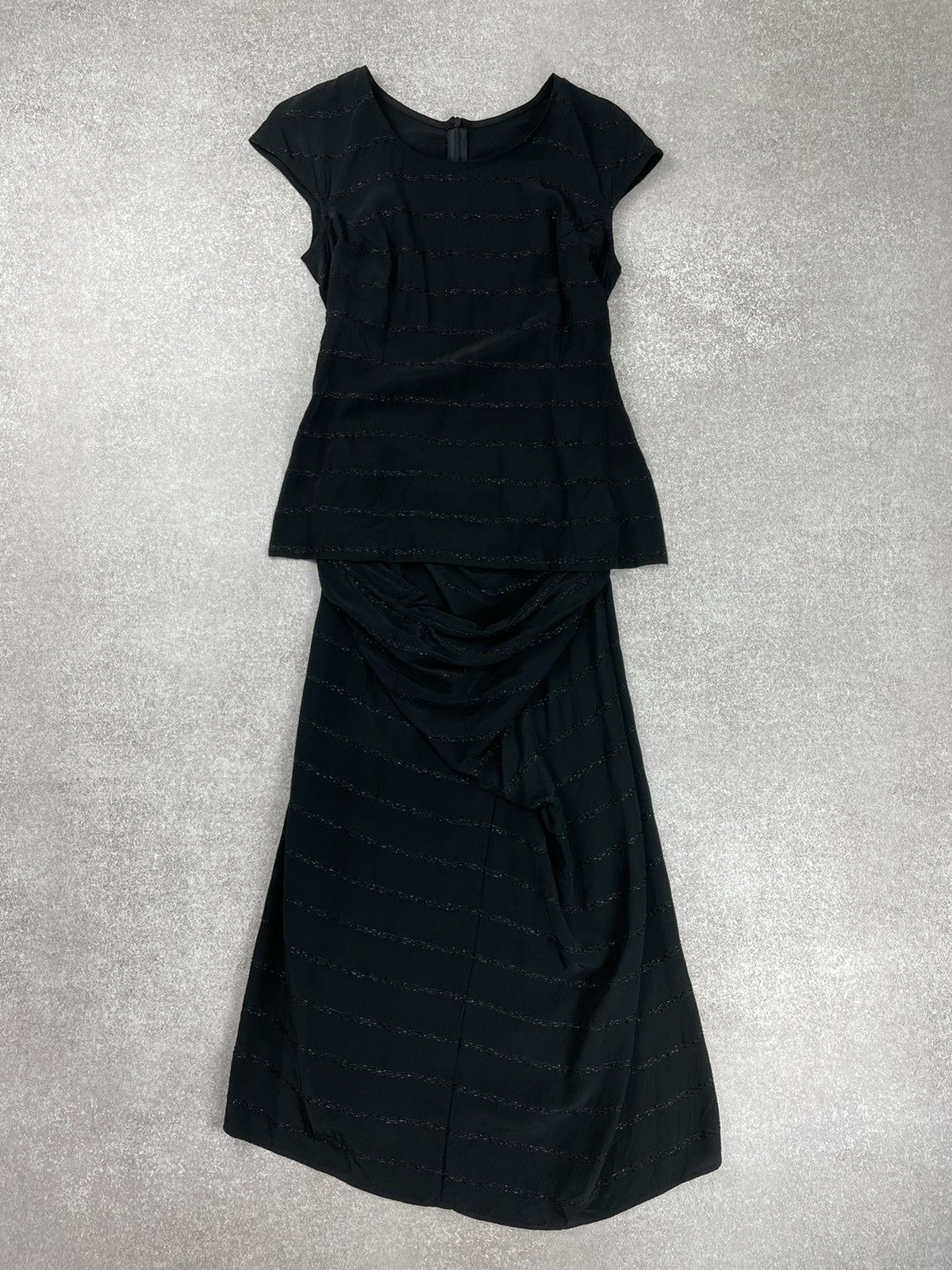ATSURO TAYAMA × Designer × Japanese Brand Atsuro Tayama Abstract Black Dress Japan Style Yohji Size S / US 4 / IT 40 - 9 Thumbnail