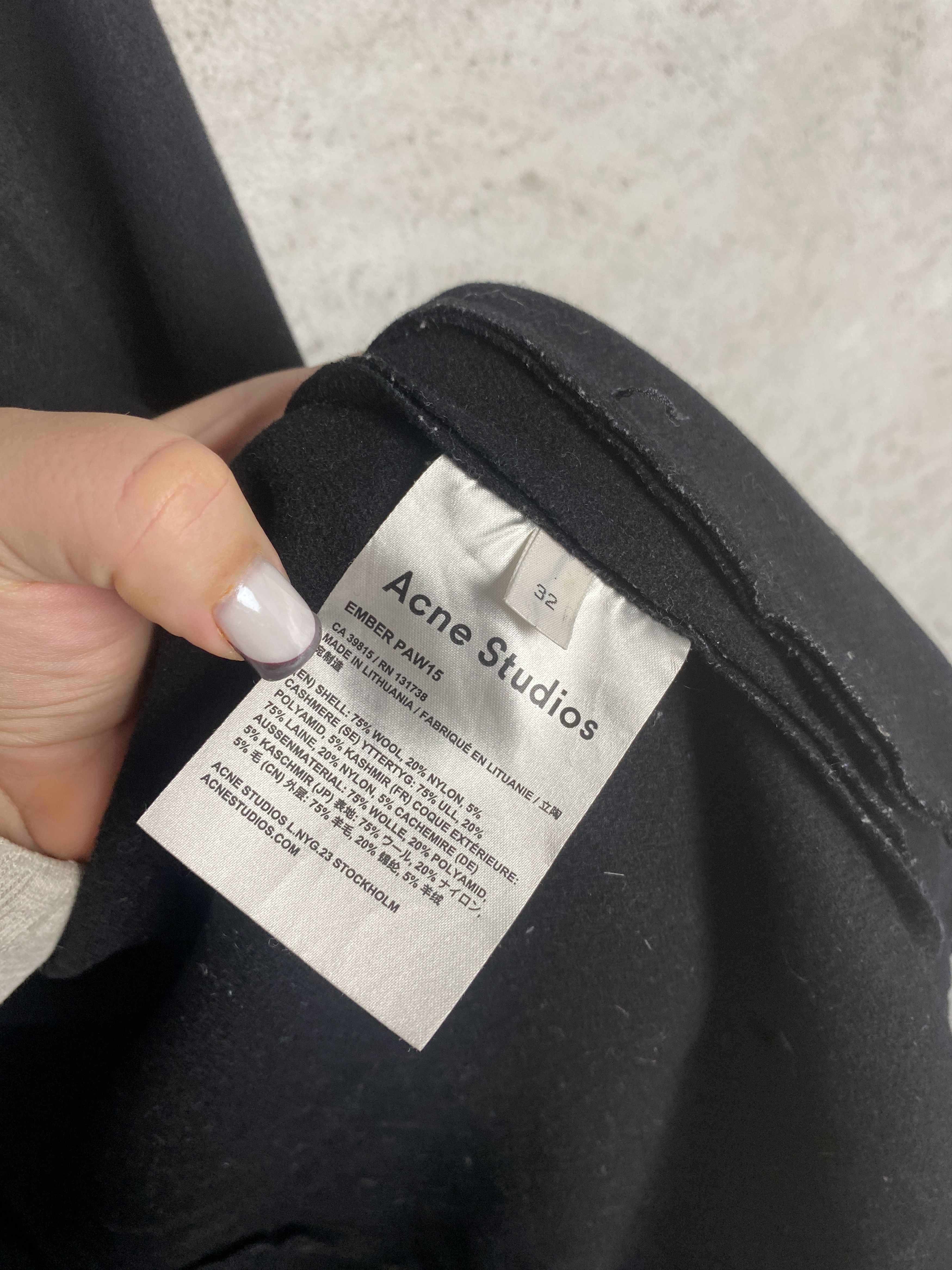 Acne Studios Acne Studios Ember PAW15 coat light wool Size XXS / US 00 / IT 34 - 4 Thumbnail