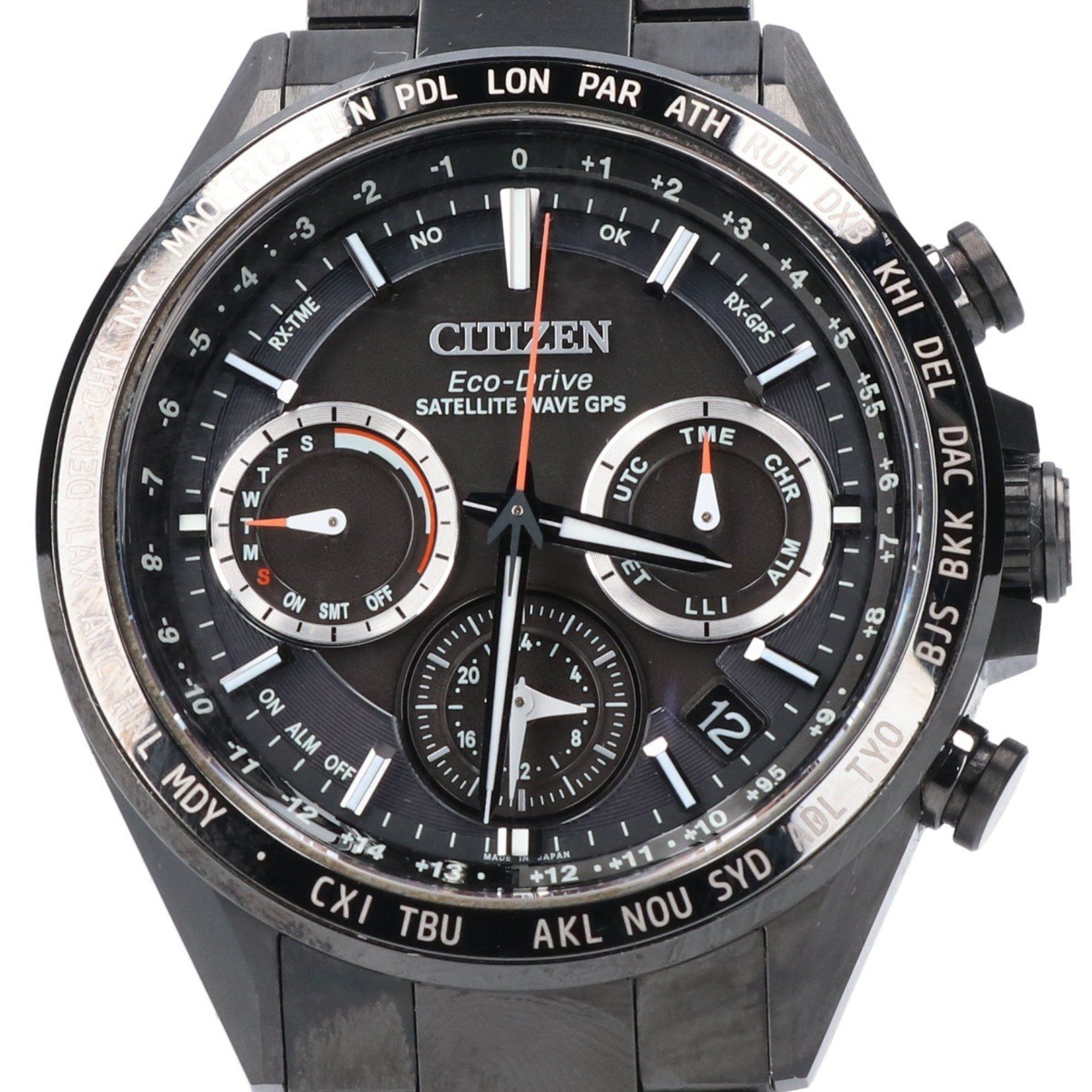 image of Citizen Cc4014-62E F950-T026664 Atesa Act Line Black Titanium Series Eco-Drive Gps Satellite Radio 