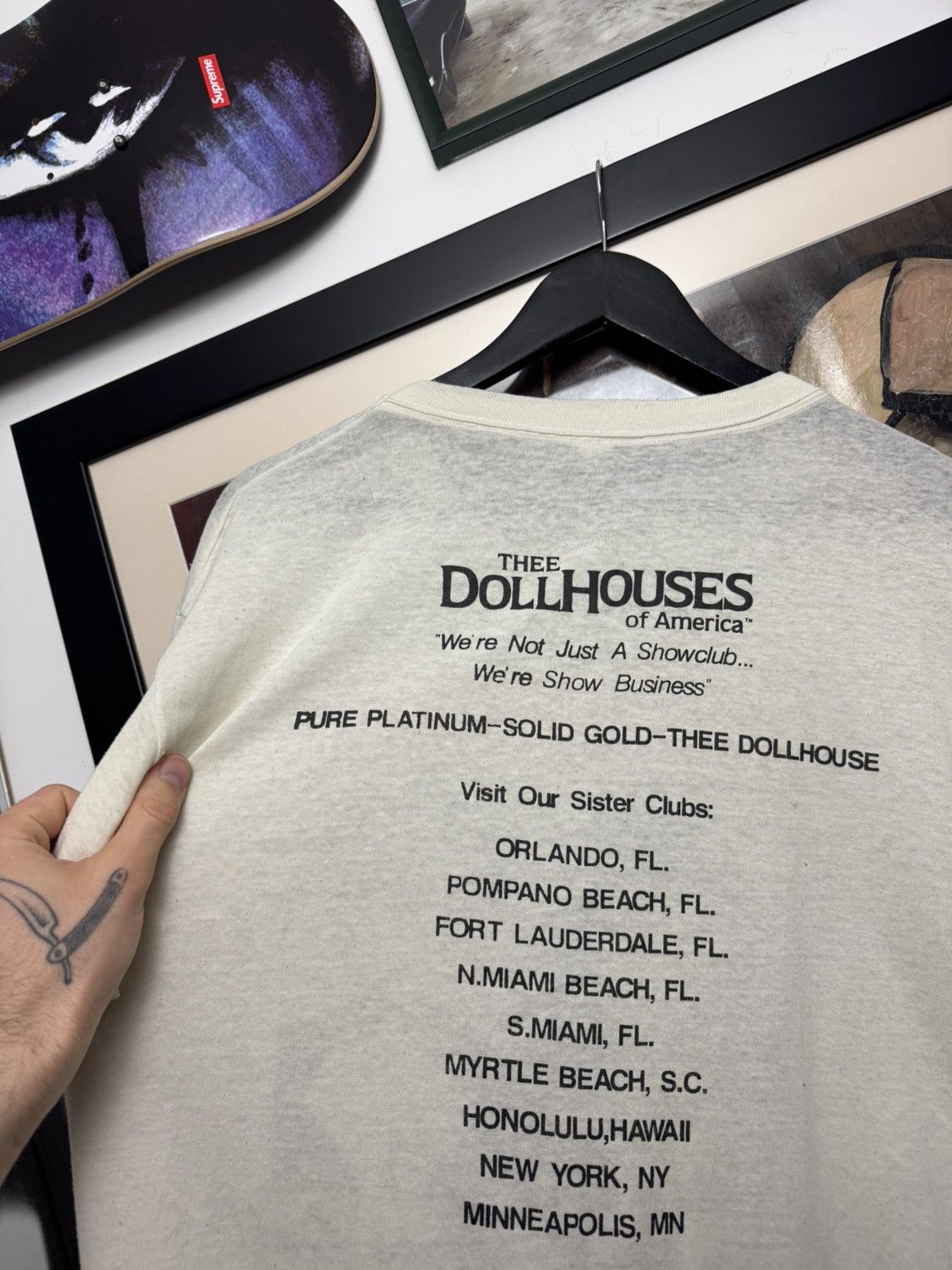 Vintage Vintage 80s The Dollhouses Of America Strip Club Tour Tee Size US L / EU 52-54 / 3 - 4 Thumbnail