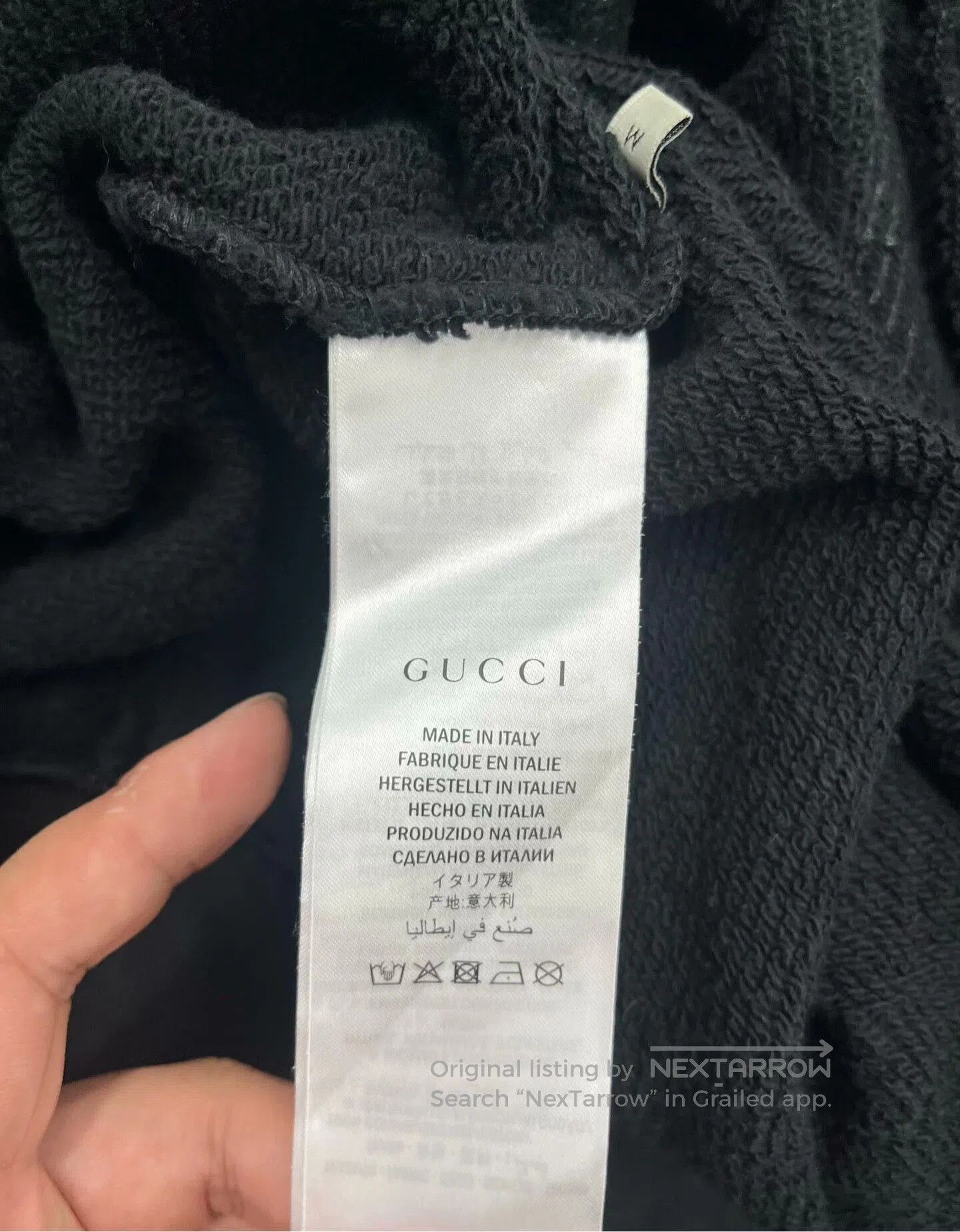 Gucci Gucci Black Hoodie with Logo Design. Size US M / EU 48-50 / 2 - 4 Thumbnail