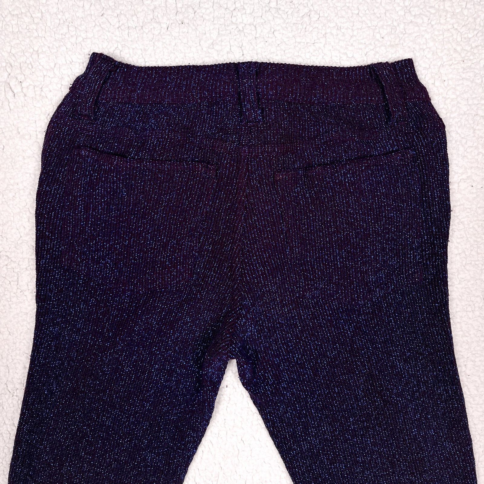 Vintage 90s Lip Service Sparkly Blue Pants Small Womens Goth