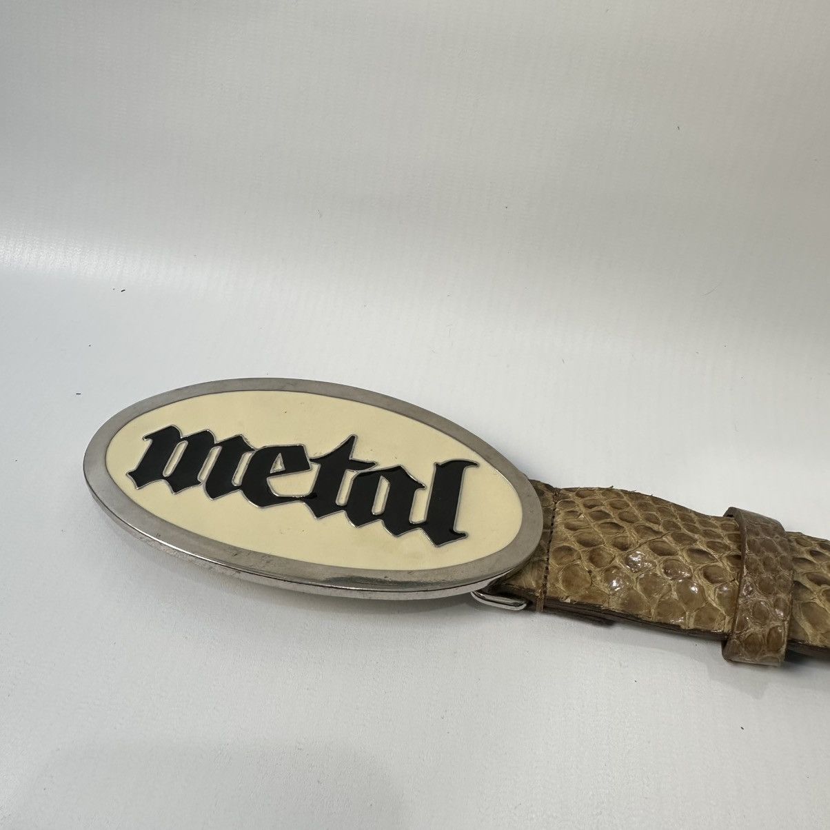 Hysteric Glamour Hysteric Glamour Metal Buckle Snake Skin Leather Belt Size ONE SIZE - 2 Thumbnail