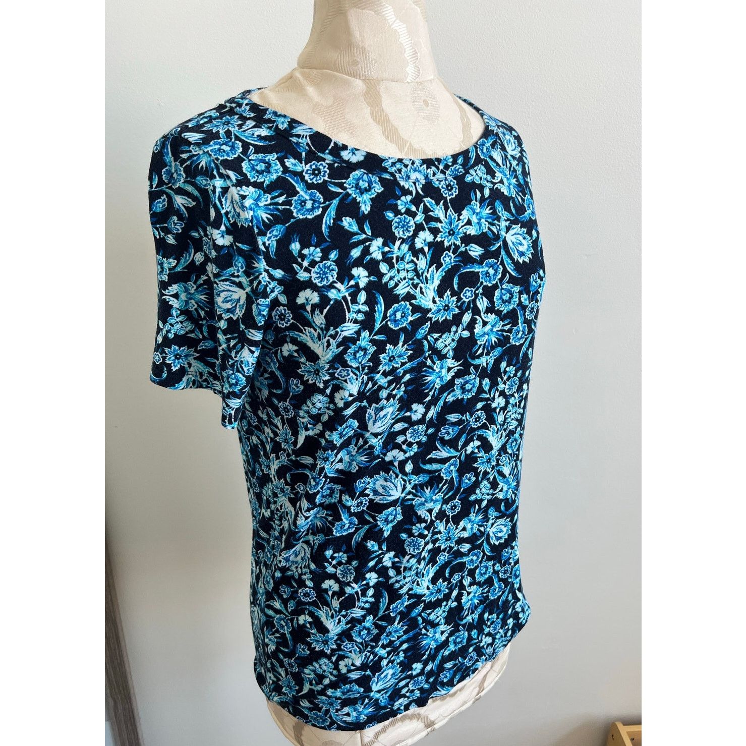 Jones New York Jones New York Collection Short Sleeve Floral Blouse Medium Size M / US 6-8 / IT 42-44 - 2 Thumbnail