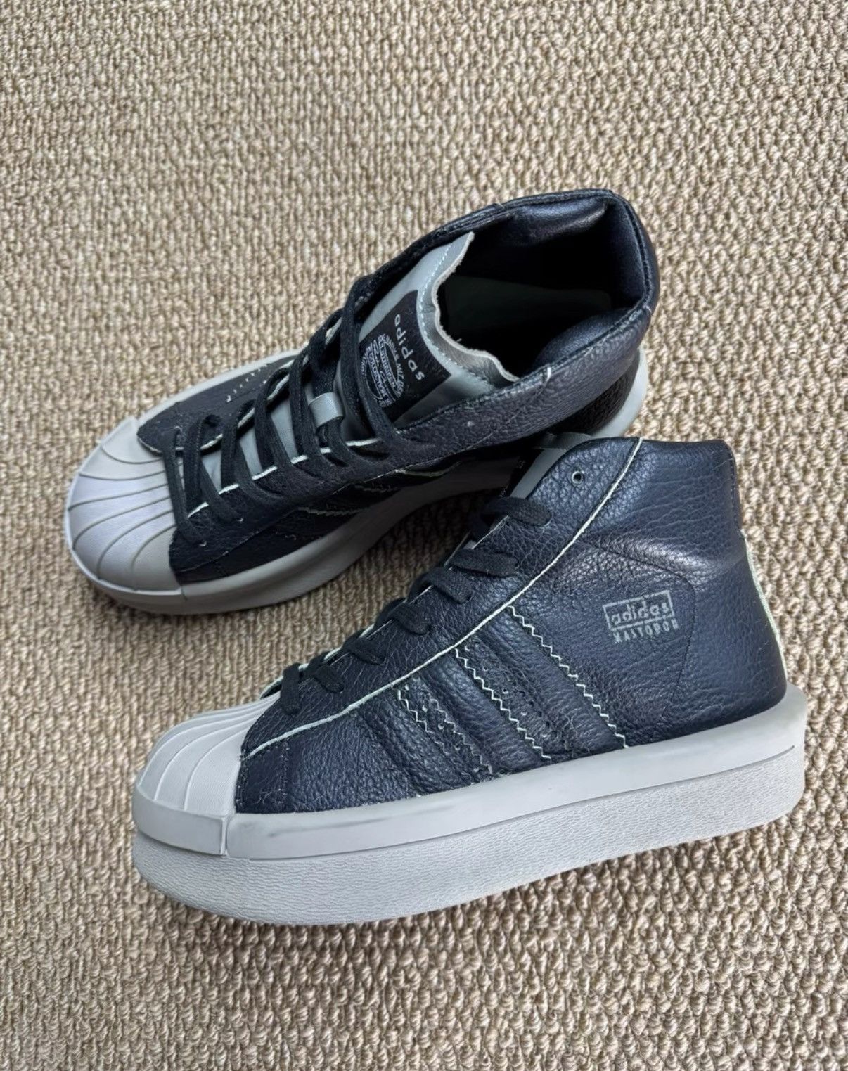 Adidas Adidas x Rick Owens Superstar High K37 Size US 8 / EU 41 - 8 Thumbnail