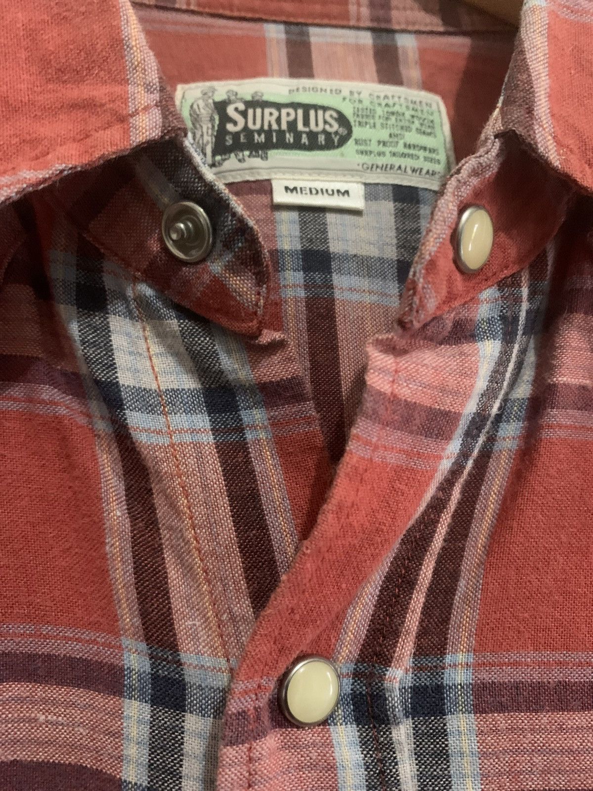 Japanese Brand Surplus Seminary Button Shirt Size US S / EU 44-46 / 1 - 4 Thumbnail