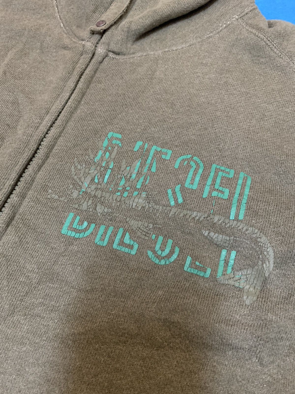 Adidas × Diesel Diesel Sweater Distressed Vtg Streetwear Olive Green Size US M / EU 48-50 / 2 - 6 Thumbnail