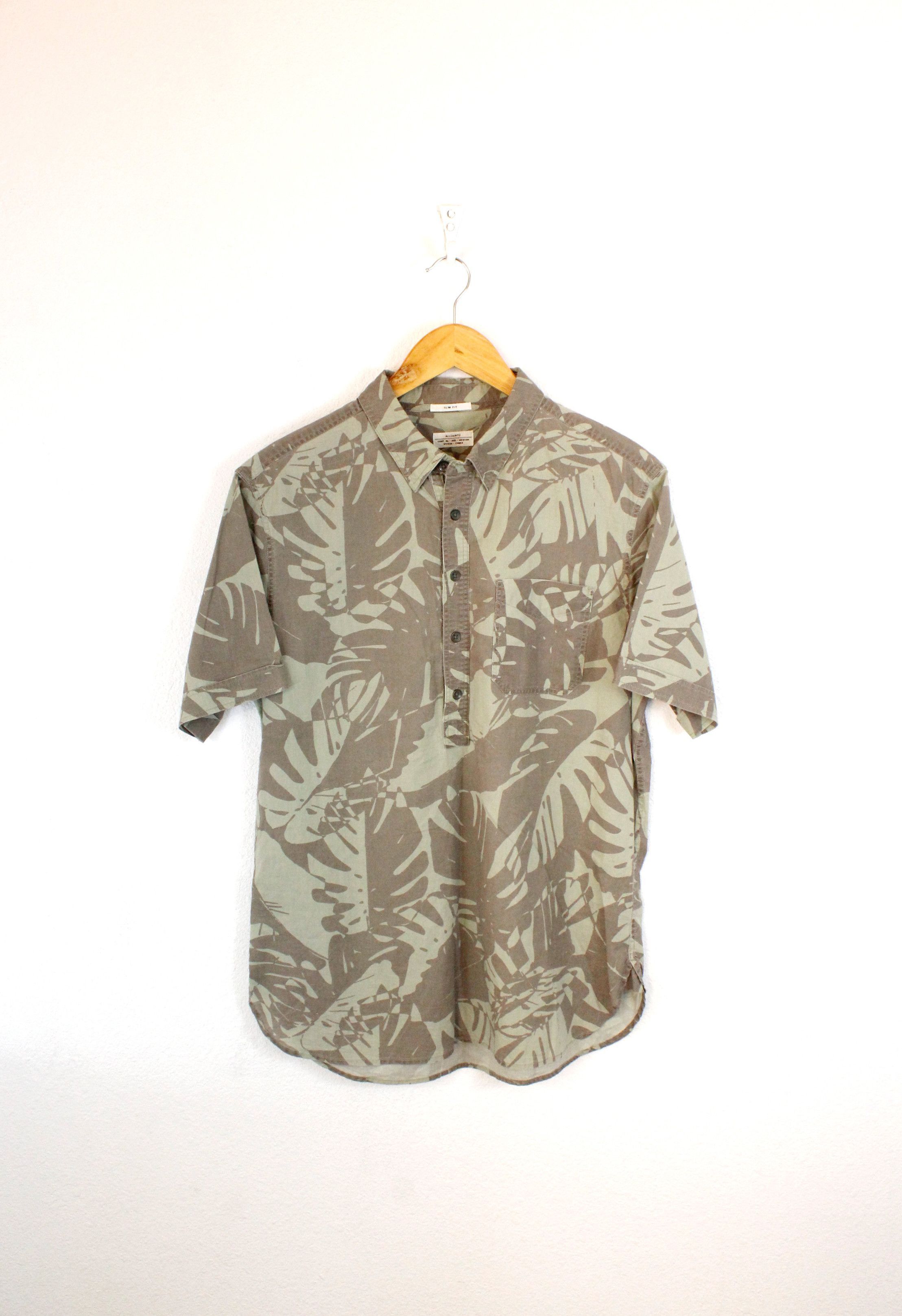 Allsaints Allsaints Palmae Printed Pullover Shirt size M Size US M / EU 48-50 / 2 - 1 Thumbnail