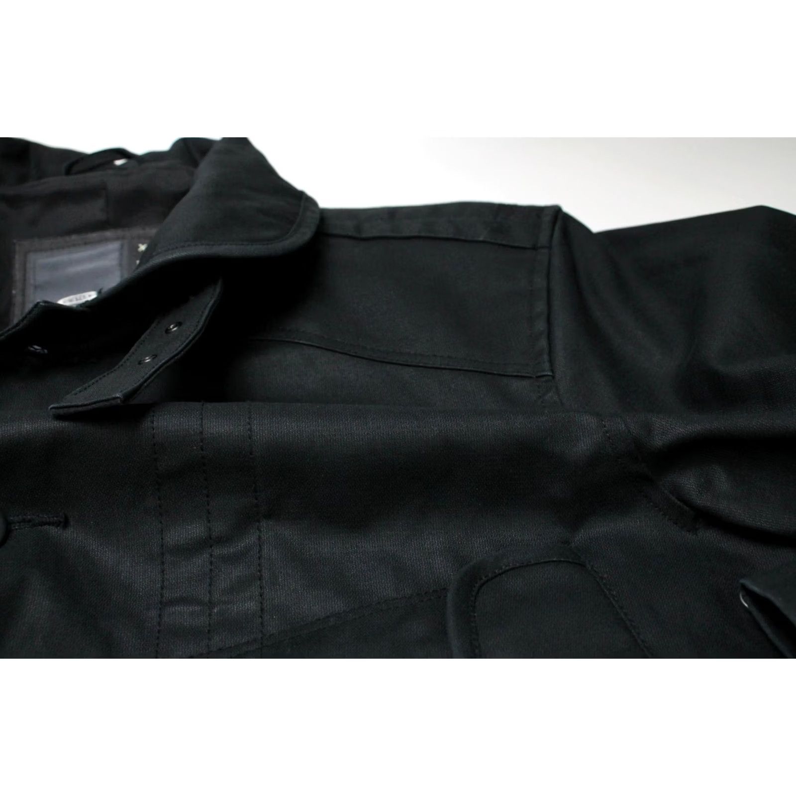 G-Star G-STAR Decoy Garber Trench Jacket Men's XL Button Up Pockets Black (Jacket) Size US XL / EU 56 / 4 - 7 Thumbnail