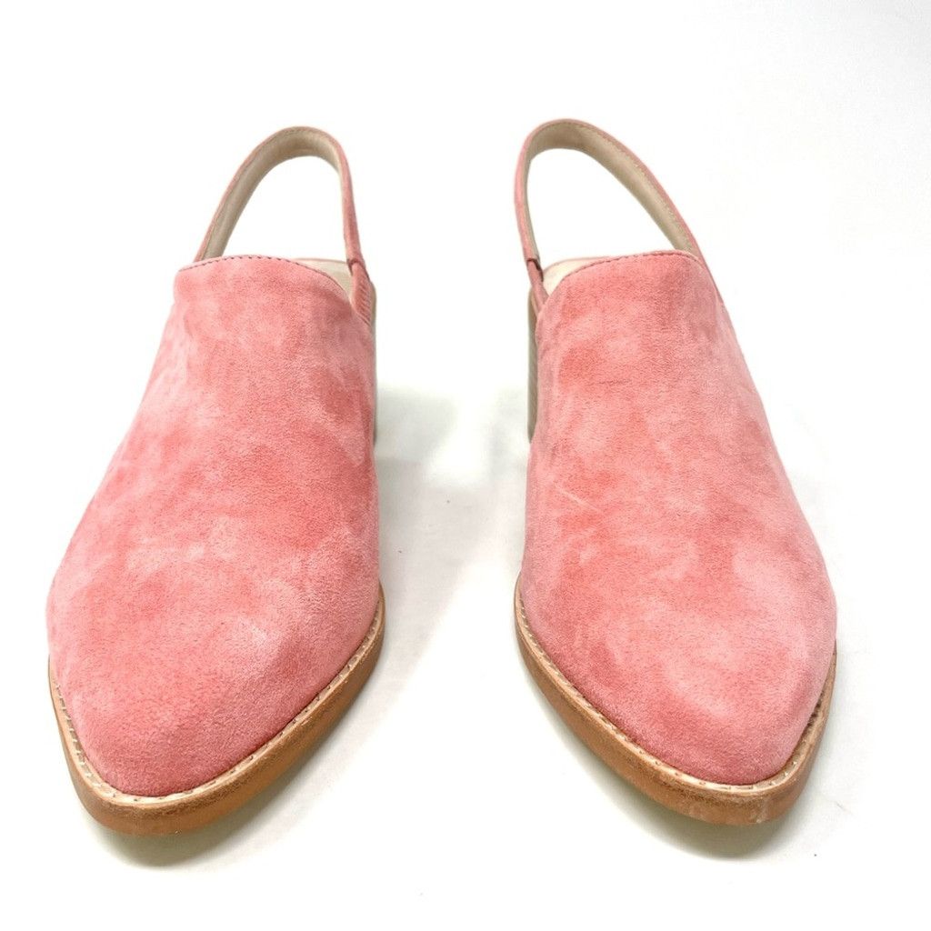 INTENTIONALLY BLANK NEW Intentionally Blank Erica Pink Suede Heeled Mules Size 9 Size US 9 / IT 39 - 3 Thumbnail