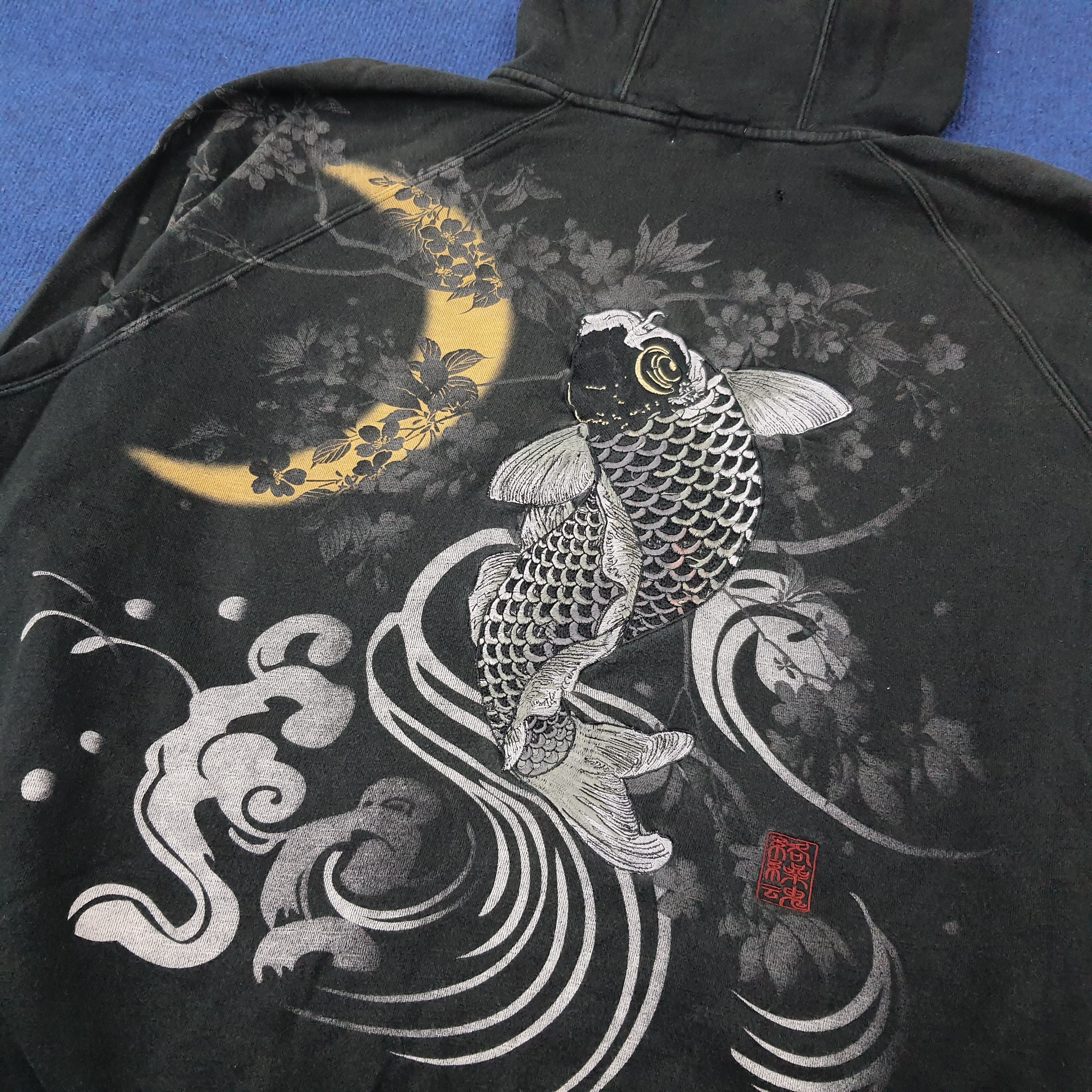Japanese Brand Vintage Karakuri Japan Art Streetwear Zipper Hoodie C242N17 Size US XXL / EU 58 / 5 - 2 Thumbnail