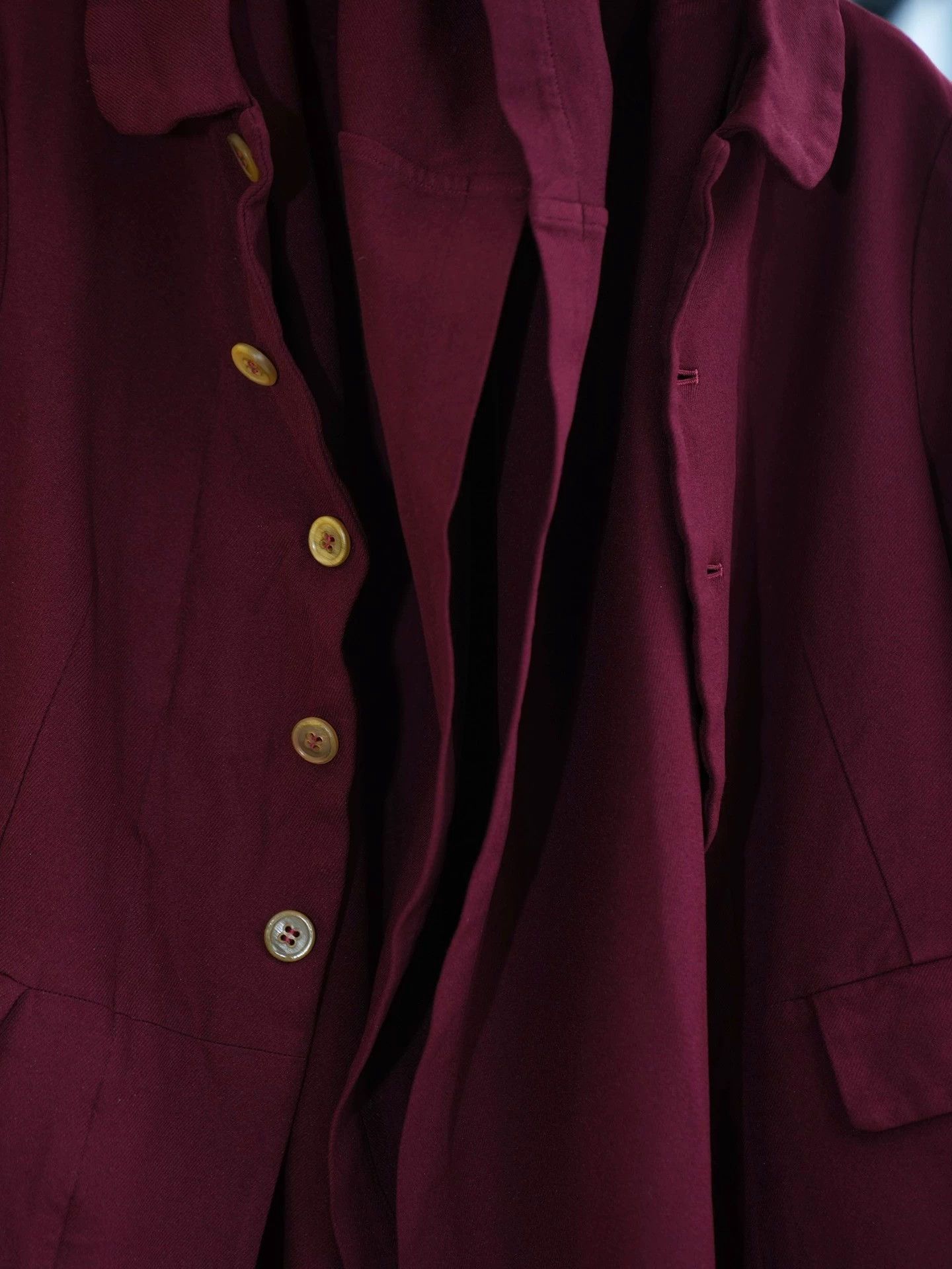 Comme des Garcons CDG Dark Burgundy Layered Trench Coat Japan S Size S / US 4 / IT 40 - 7 Thumbnail