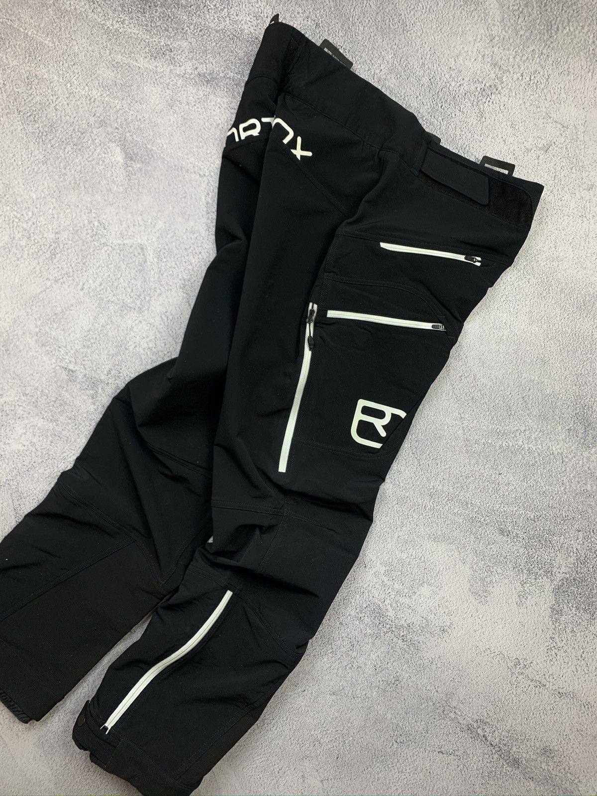ORTOVOX Ortovox Womens Ski Pants Black L Shell Waterproof Light Size 32" / US 10 / IT 46 - 2 Thumbnail