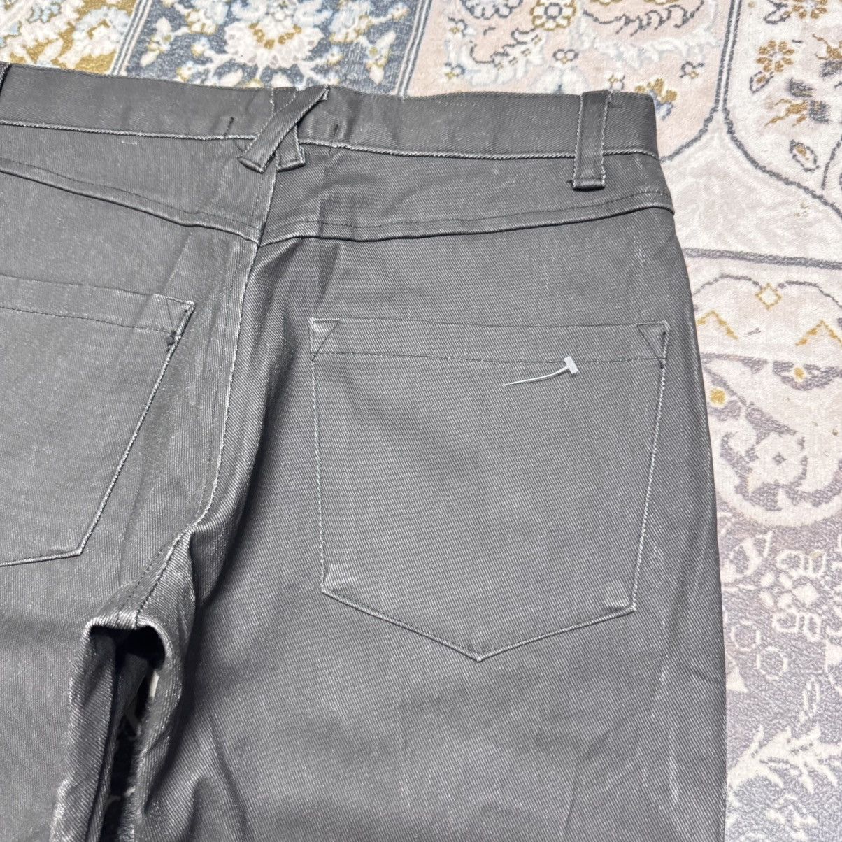 Japanese Brand Hundredclub Japan Denim Black Waxed Jeans Size US 30 / EU 46 - 13 Thumbnail
