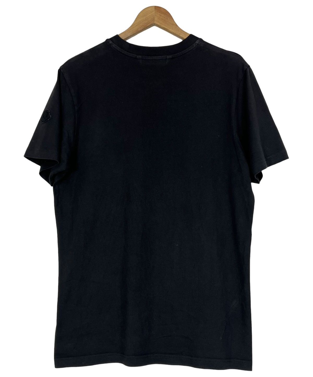Moncler Moncler Black Graphic Print Crew Neck Short Sleeve Size US L / EU 52-54 / 3 - 2 Thumbnail