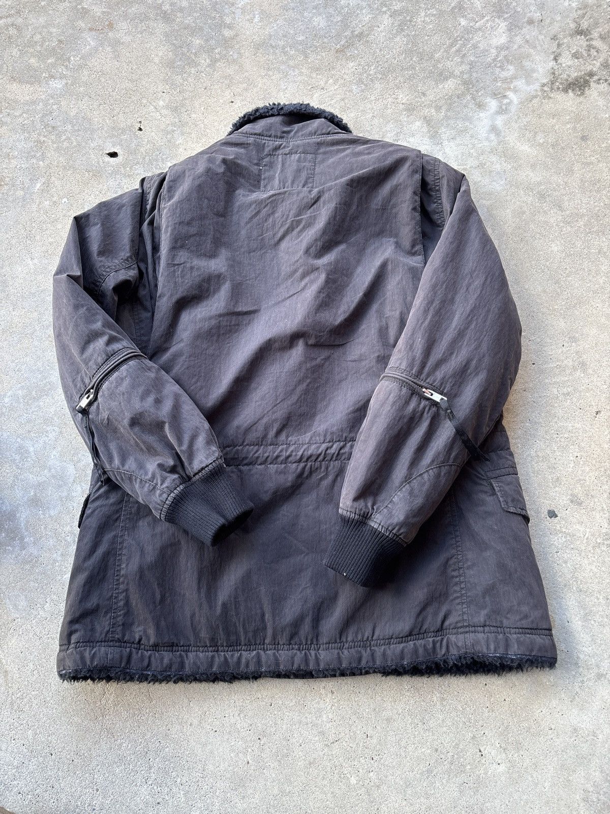 Other Vintage RNA Slang Women’s Black Fur Lined Tactical Jacket Size M / US 6-8 / IT 42-44 - 6 Thumbnail