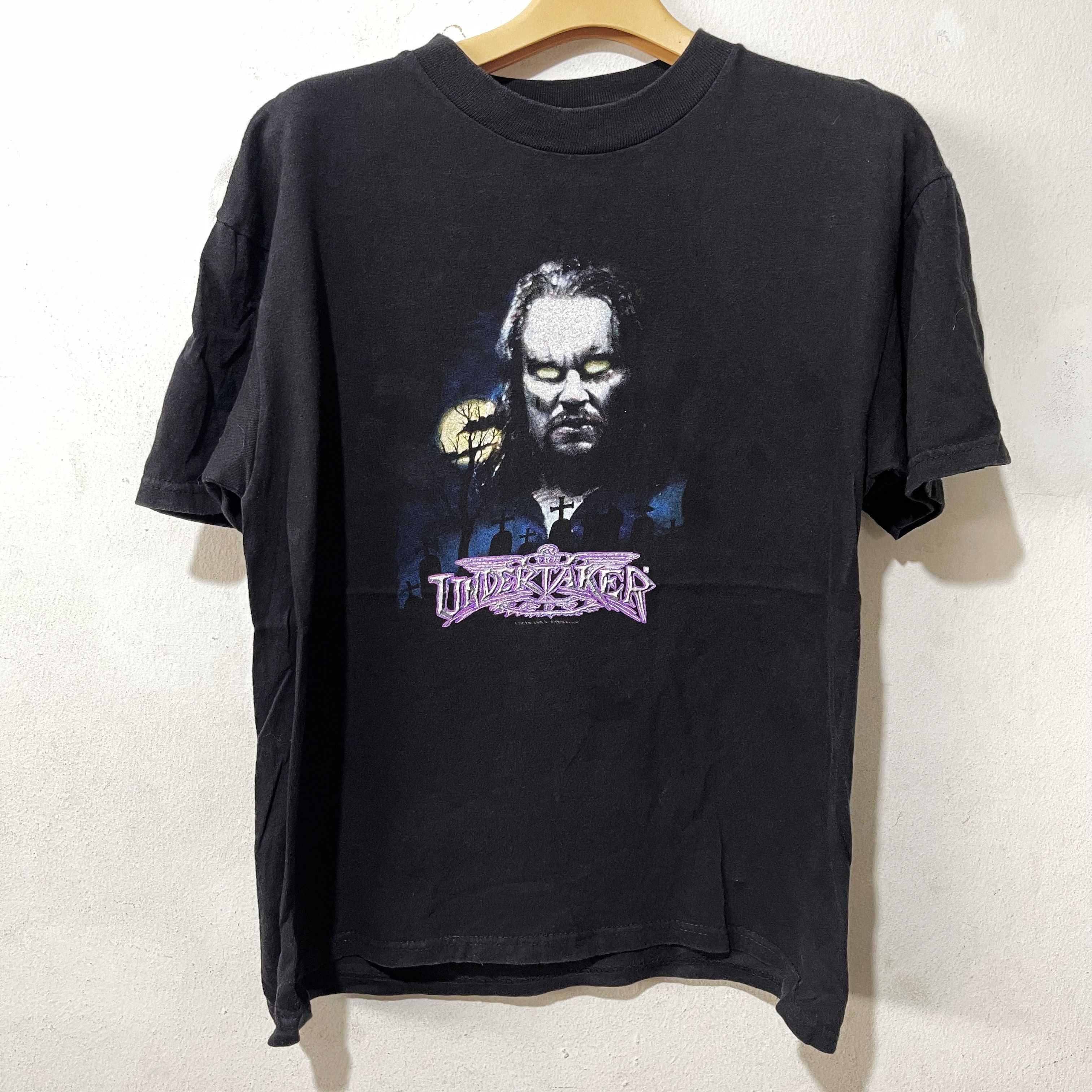 Vintage × WWE × WWF Vintage 90s WWF Undertaker Shirt Size US XXS / EU 40 - 1 Thumbnail